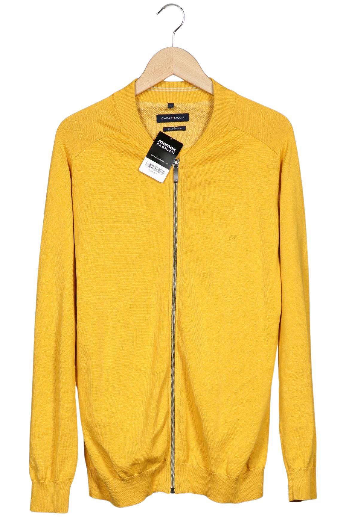

Casa Moda Herren Strickjacke, gelb, Gr. 52