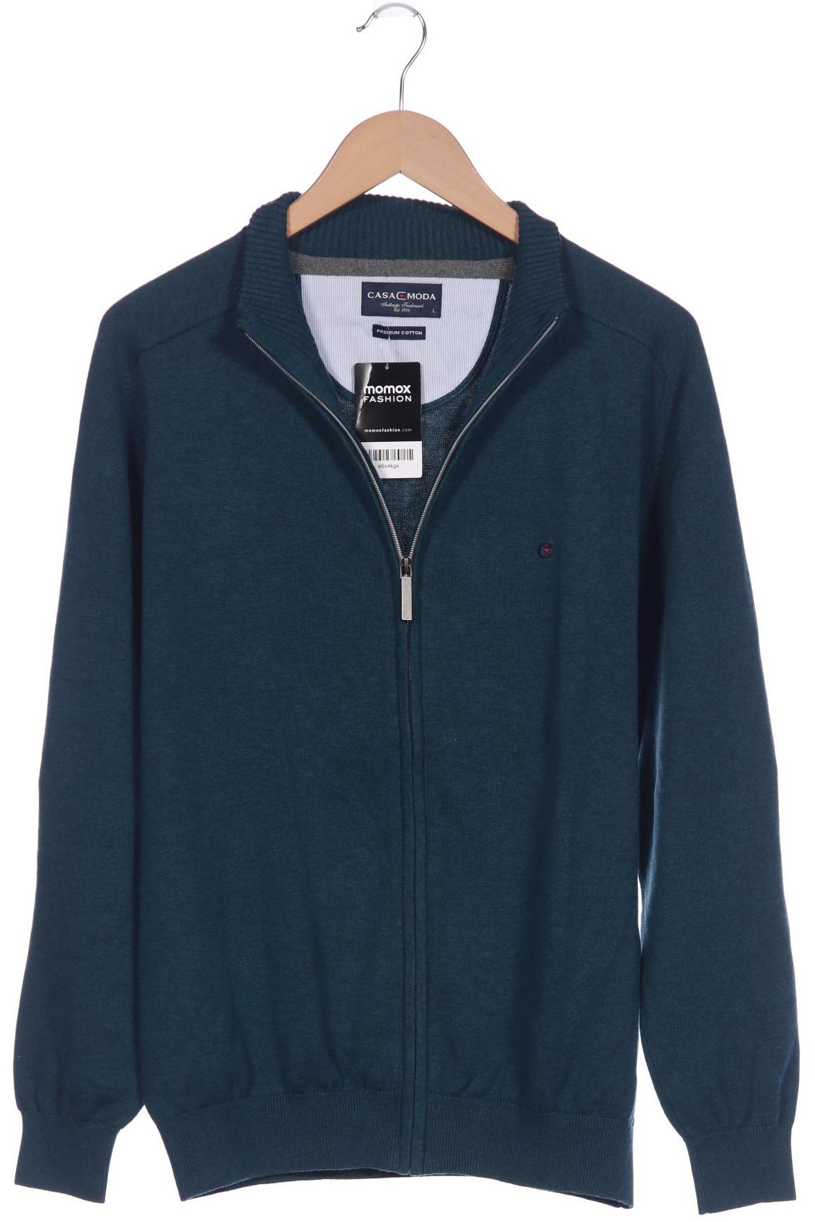 

Casa Moda Herren Strickjacke, türkis, Gr. 52