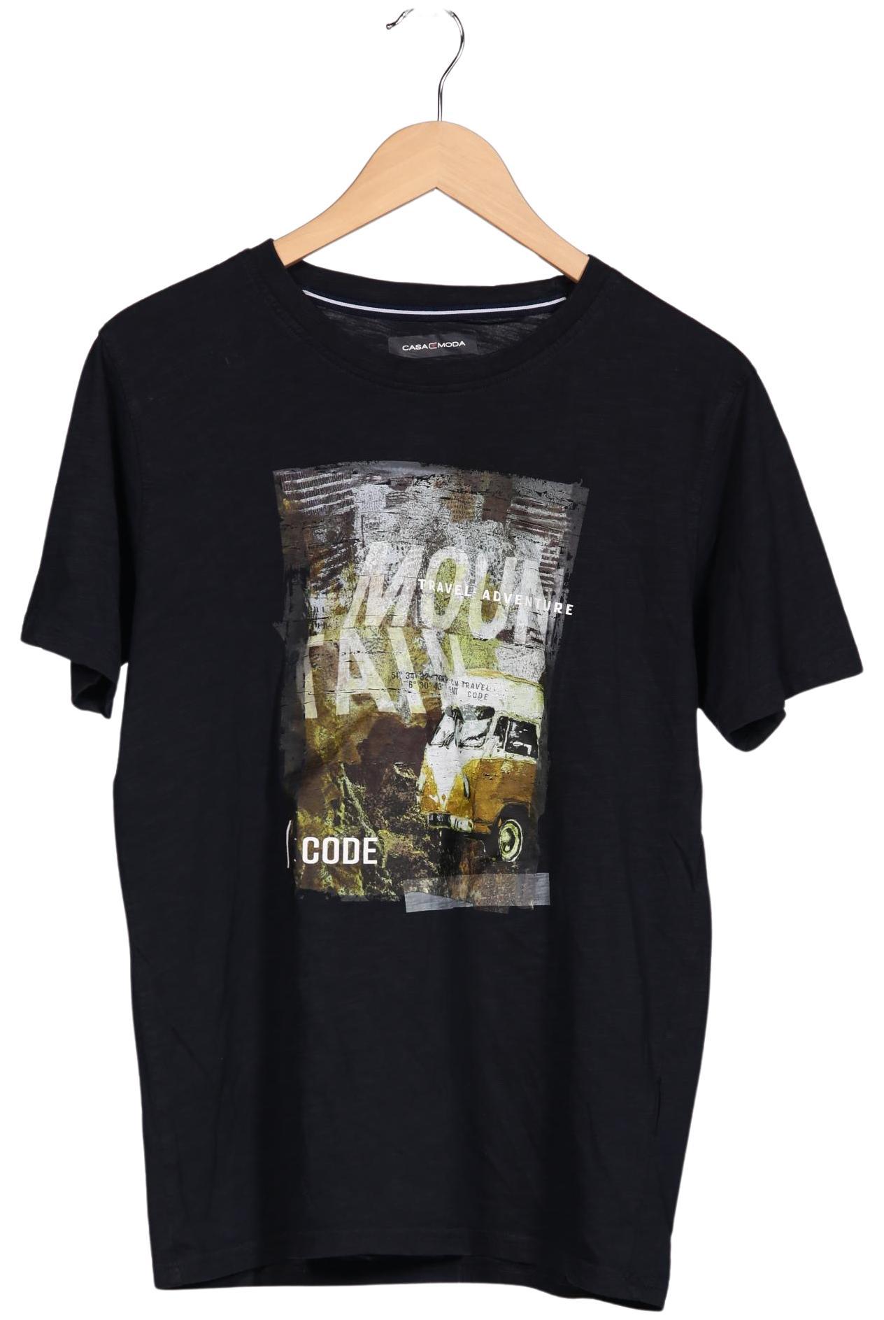 

Casa Moda Herren T-Shirt, schwarz, Gr. 48