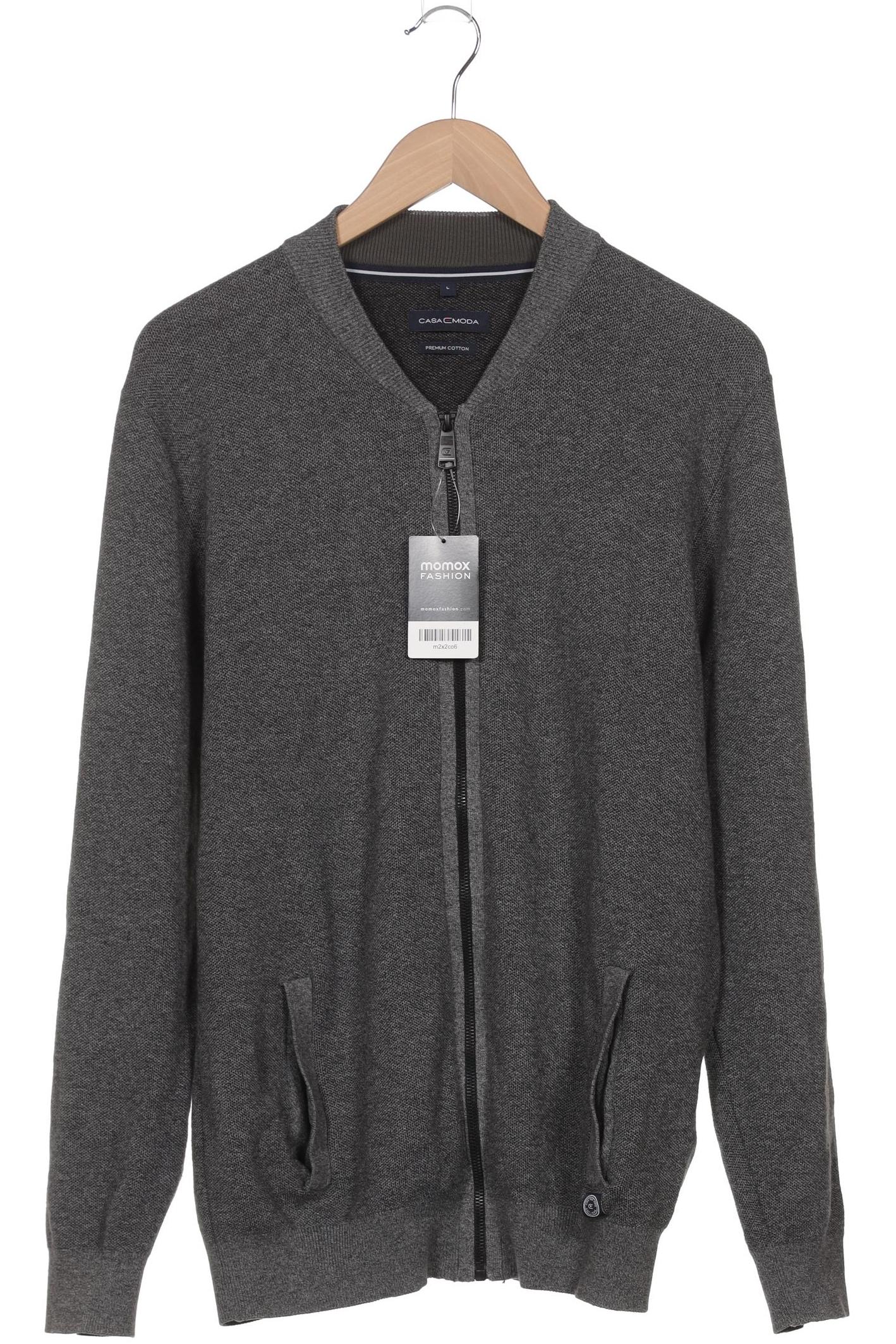 

Casa Moda Herren Strickjacke, grau, Gr. 52