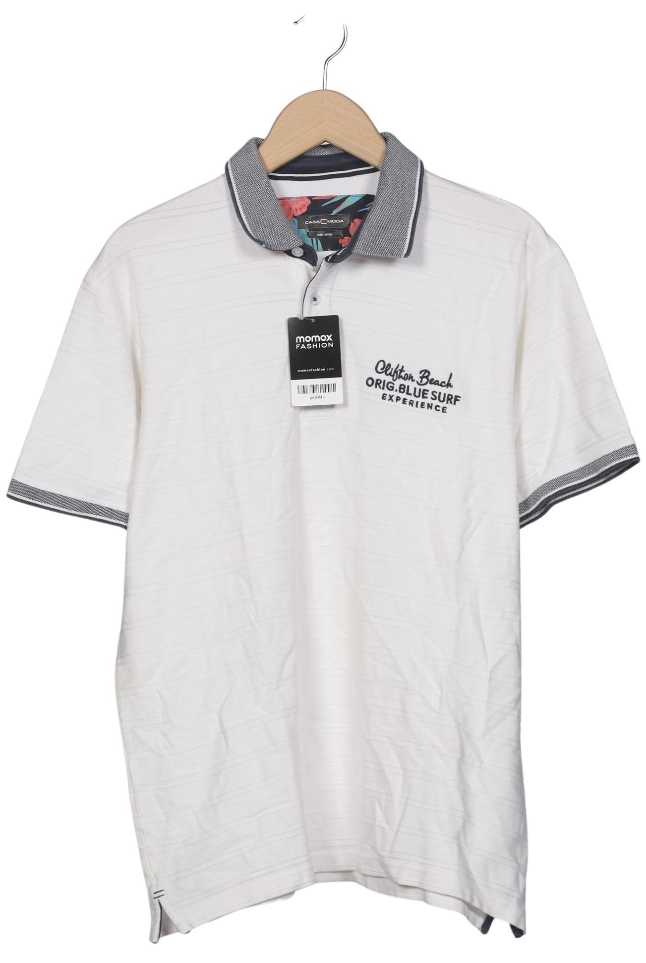 

Casa Moda Herren Poloshirt, weiß, Gr. 52