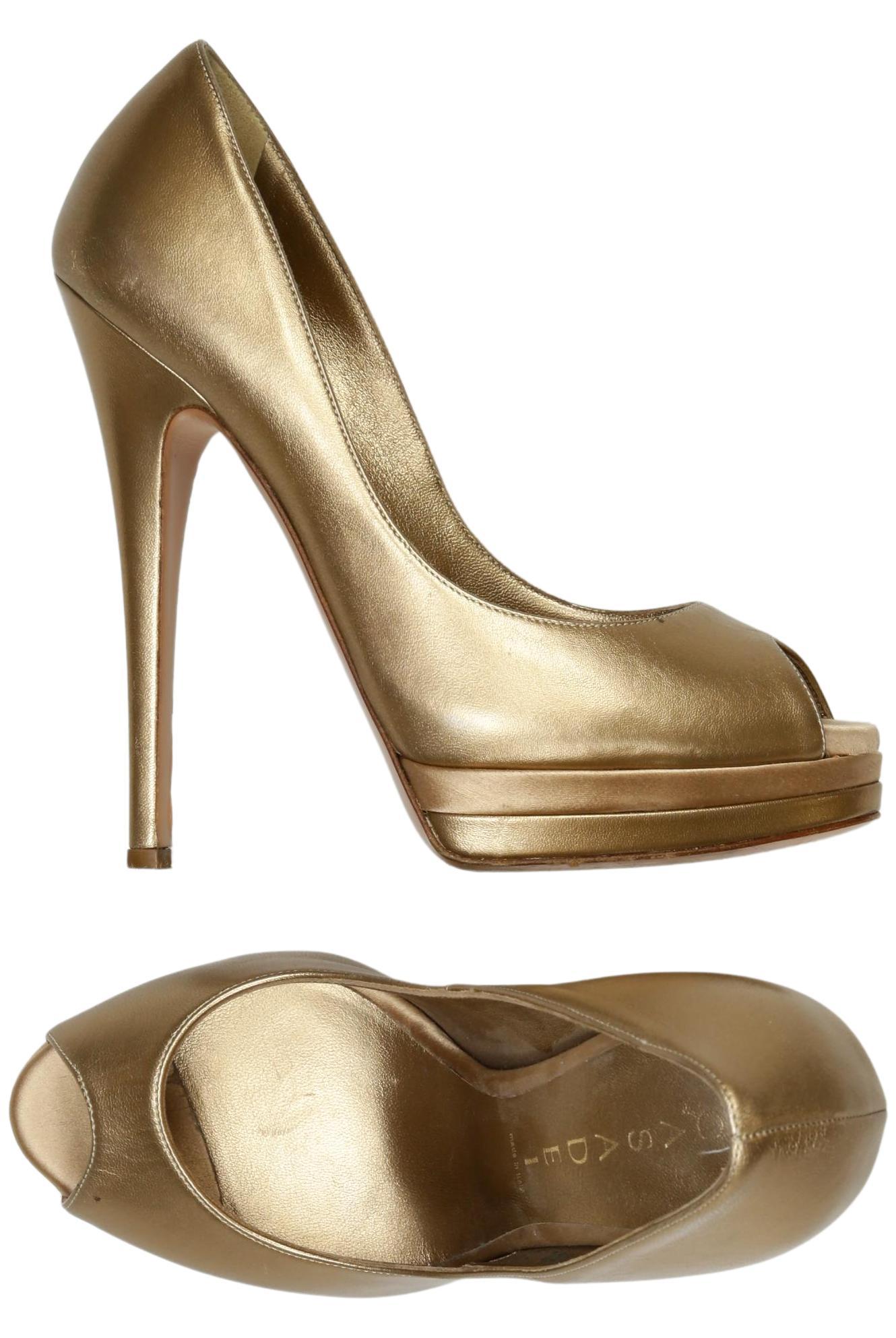 

Casadei Damen Pumps, gold, Gr. 37