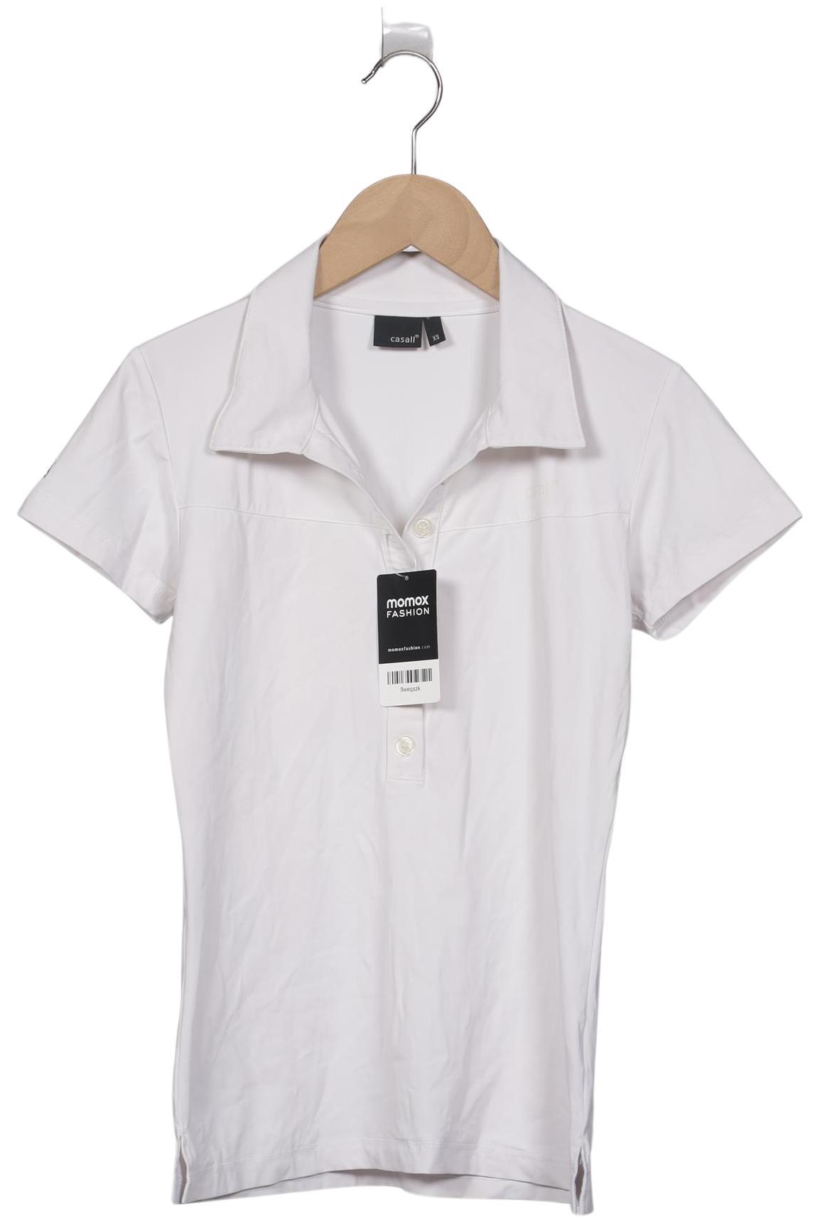 

casall Damen Poloshirt, weiß, Gr. 34