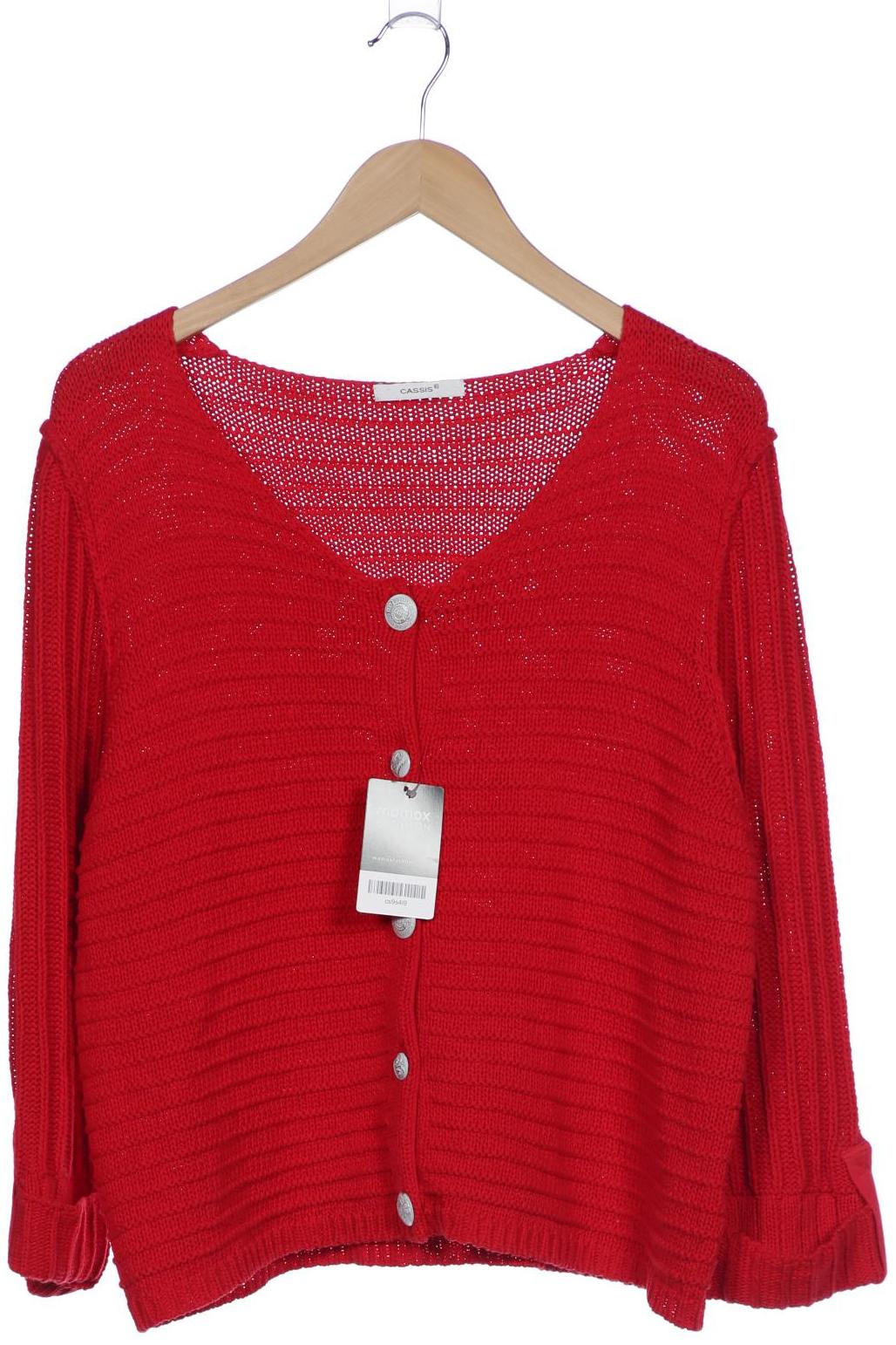 

cassis Damen Strickjacke, rot, Gr. 46