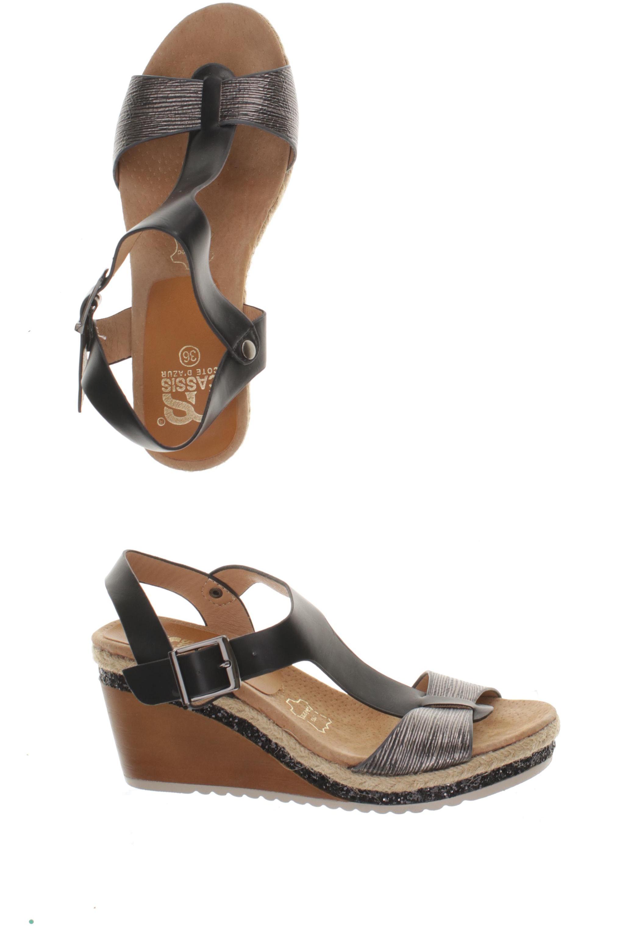 

Cassis & Paprika Damen Sandale, schwarz, Gr. 36