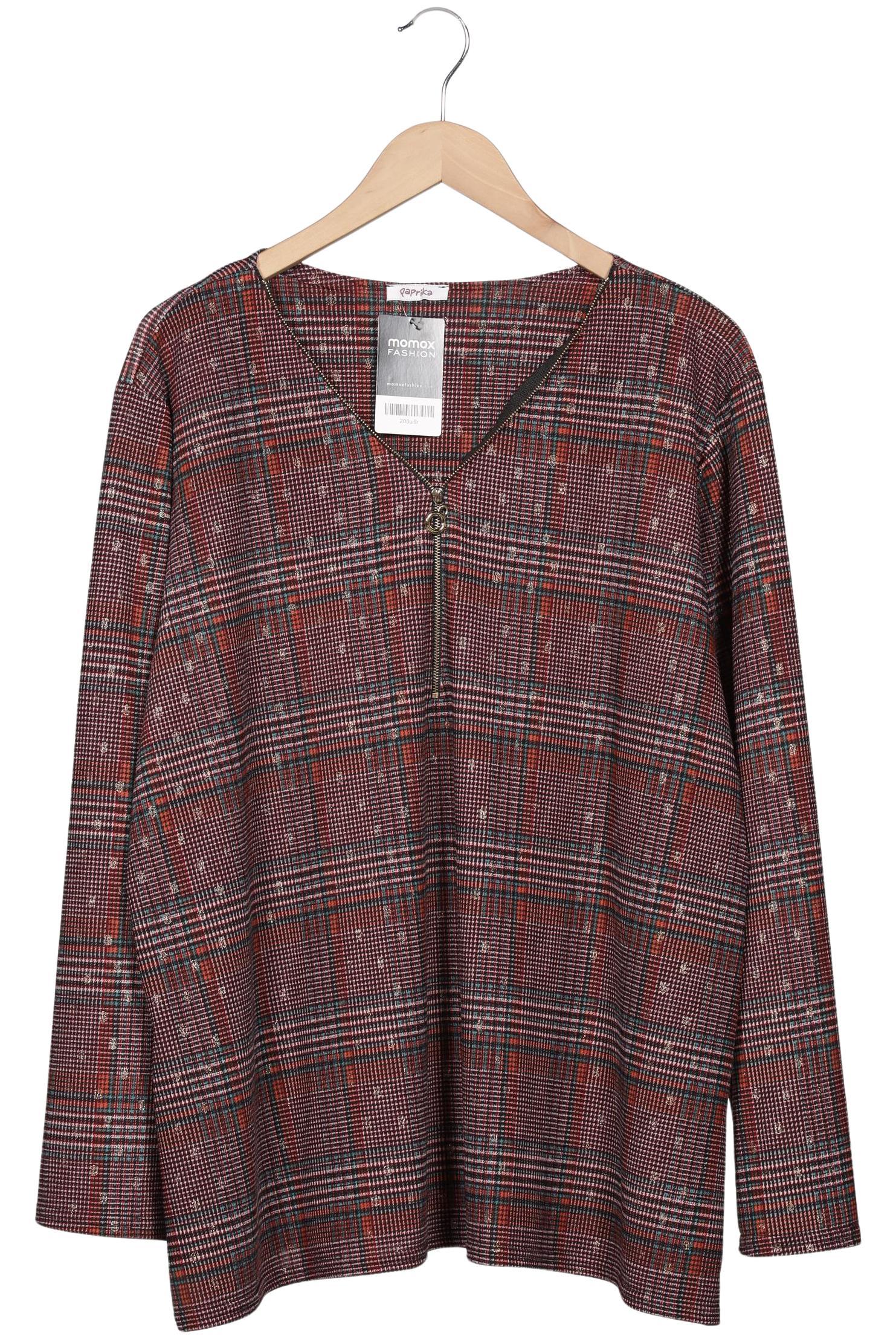 

Cassis & Paprika Damen Langarmshirt, rot, Gr. 48