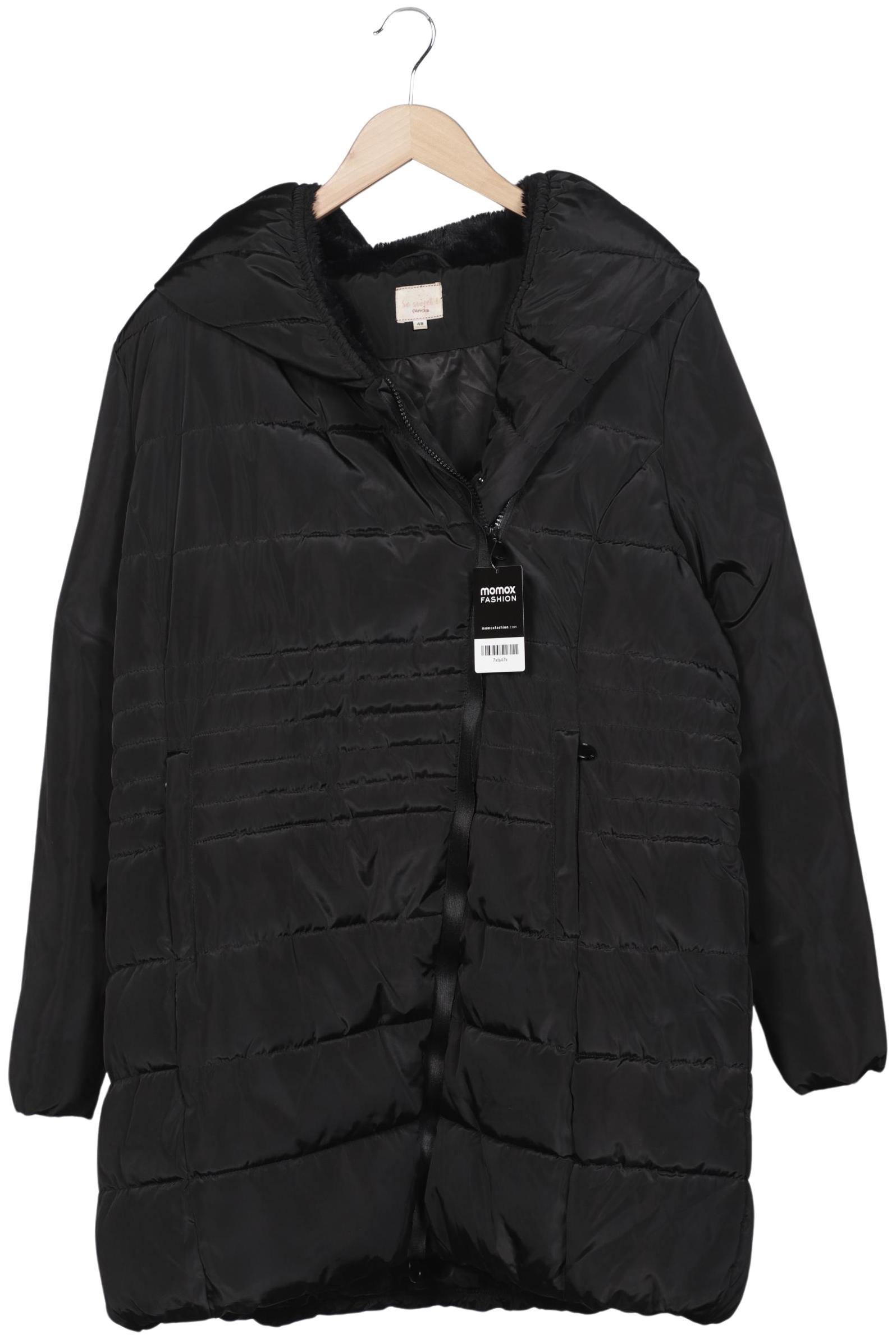 

Cassis & Paprika Damen Mantel, schwarz, Gr. 48