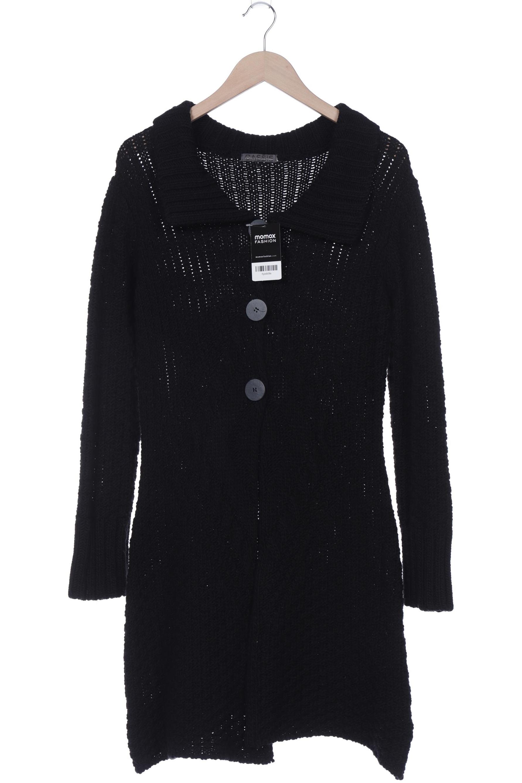 

Cassis & Paprika Damen Strickjacke, schwarz, Gr. 38