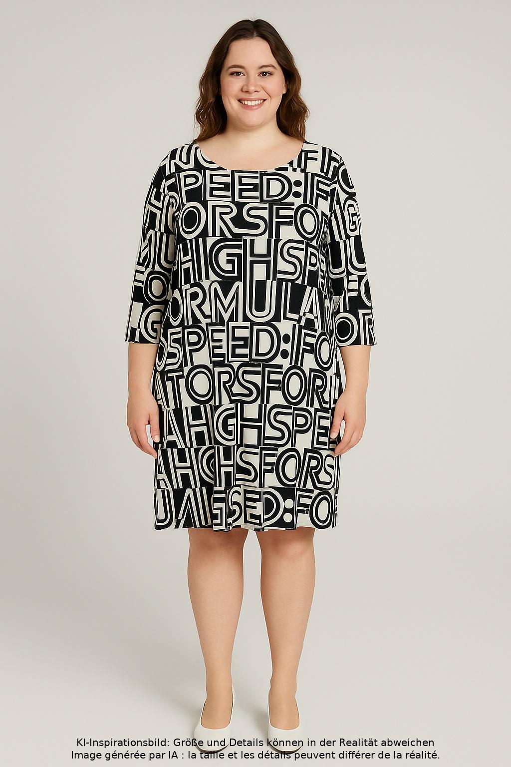 

Cassis & Paprika Damen Kleid, mehrfarbig, Gr. 46