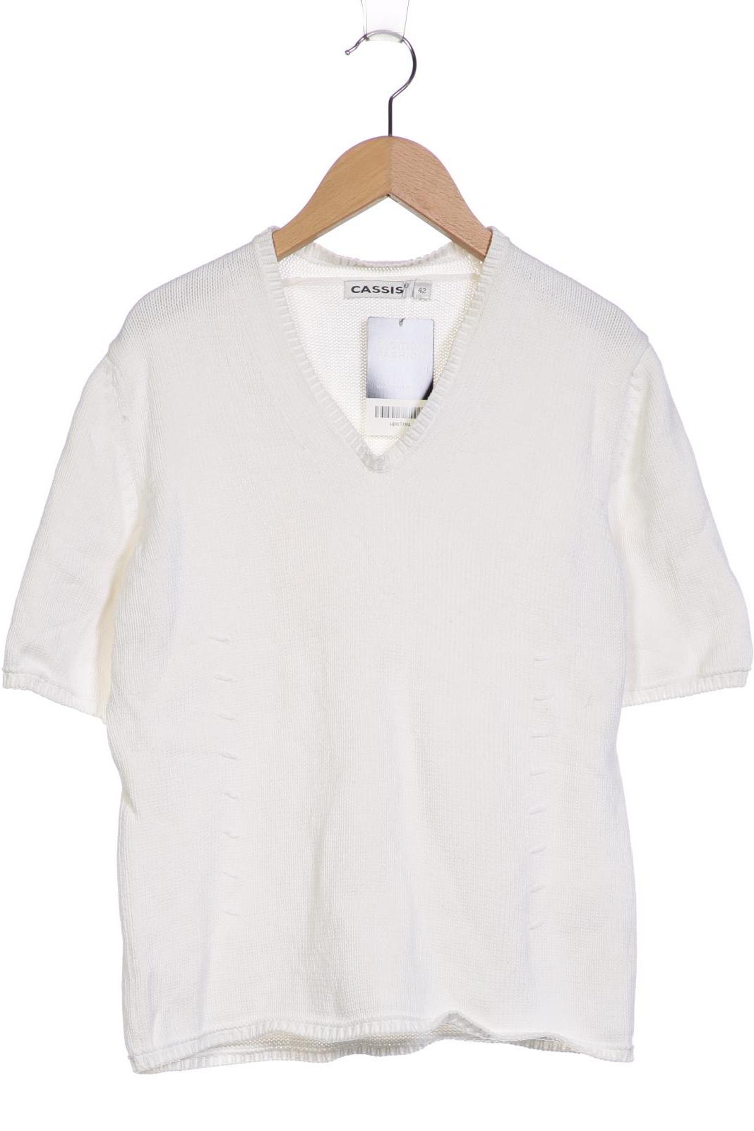 

Cassis & Paprika Damen Pullover, weiß, Gr. 42