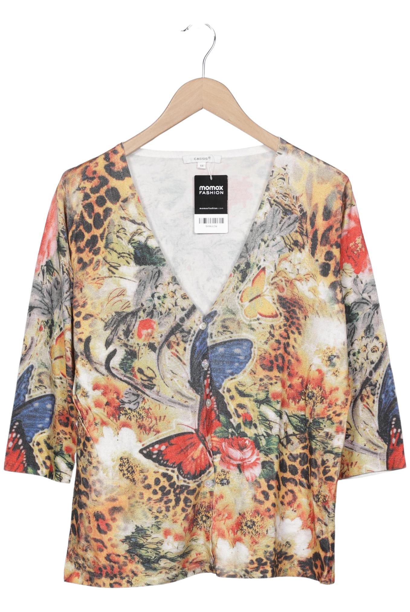 

Cassis & Paprika Damen Strickjacke, mehrfarbig, Gr. 44