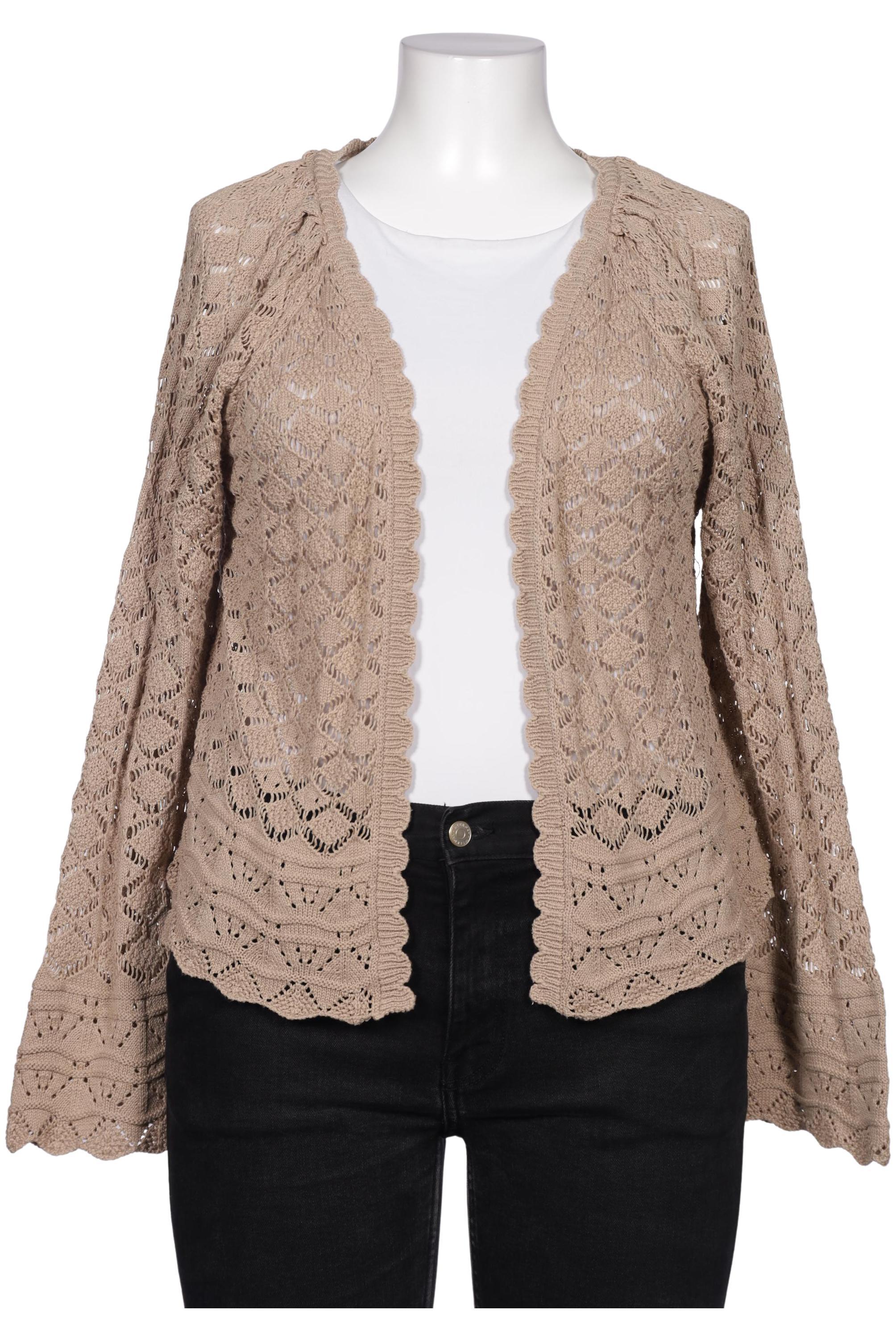 

Cassis & Paprika Damen Strickjacke, beige, Gr. 44