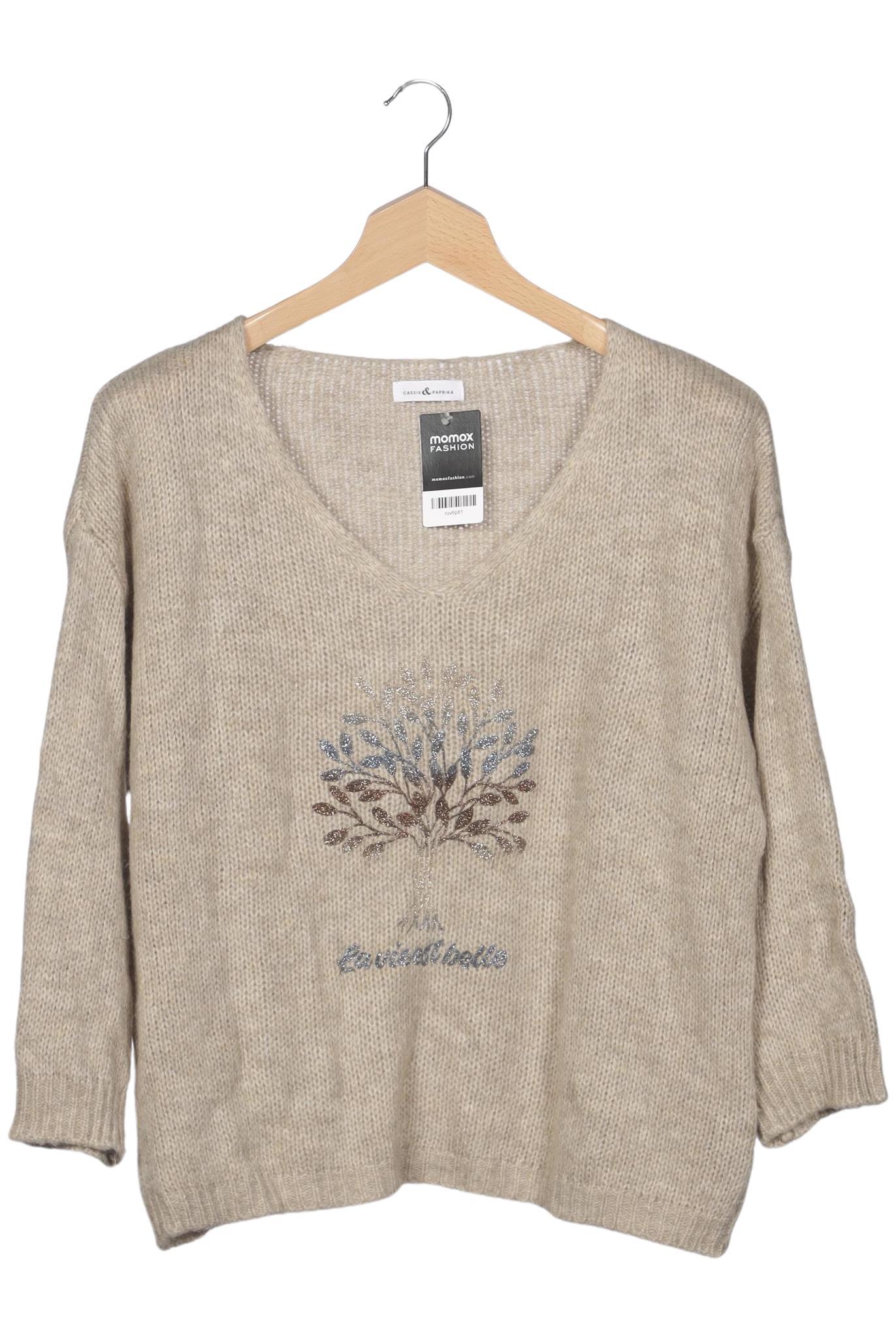 

Cassis & Paprika Damen Pullover, beige, Gr. 48