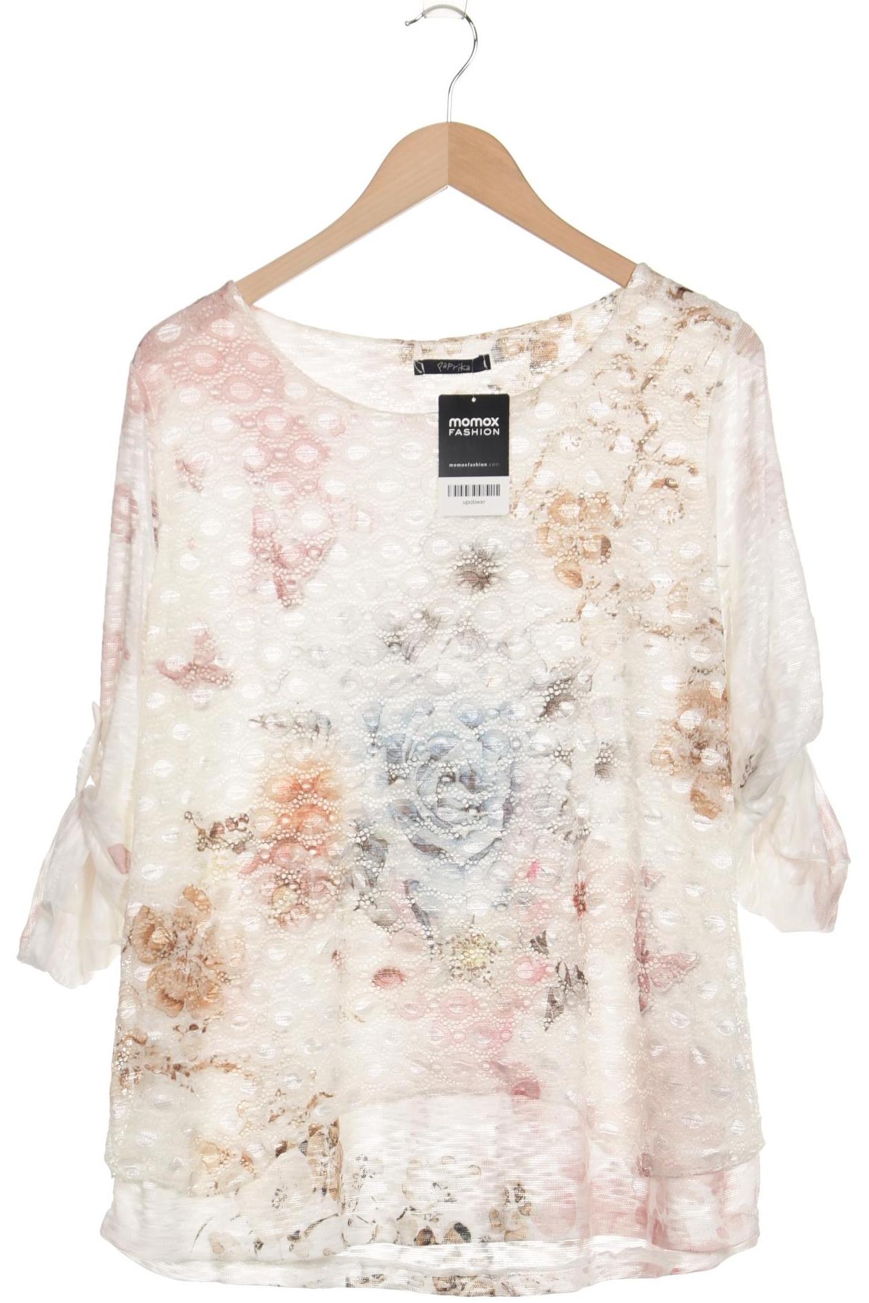

Cassis & Paprika Damen Langarmshirt, weiß, Gr. 42