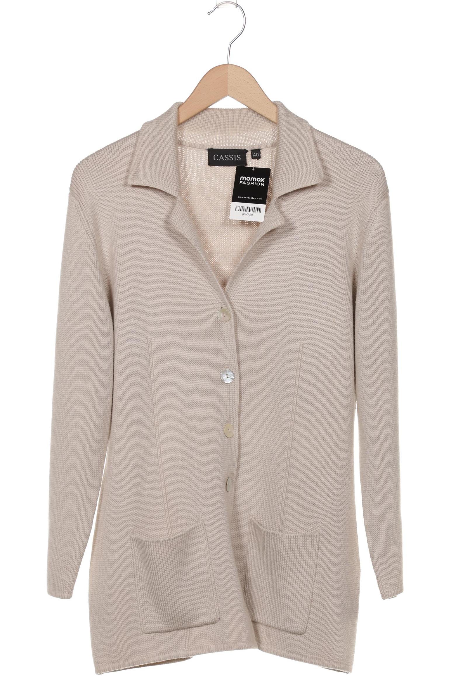 

Cassis & Paprika Damen Strickjacke, beige, Gr. 40
