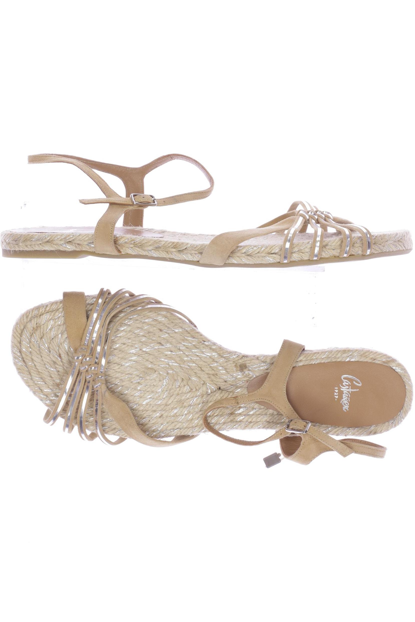 

Castañer Damen Sandale, beige, Gr. 38.5