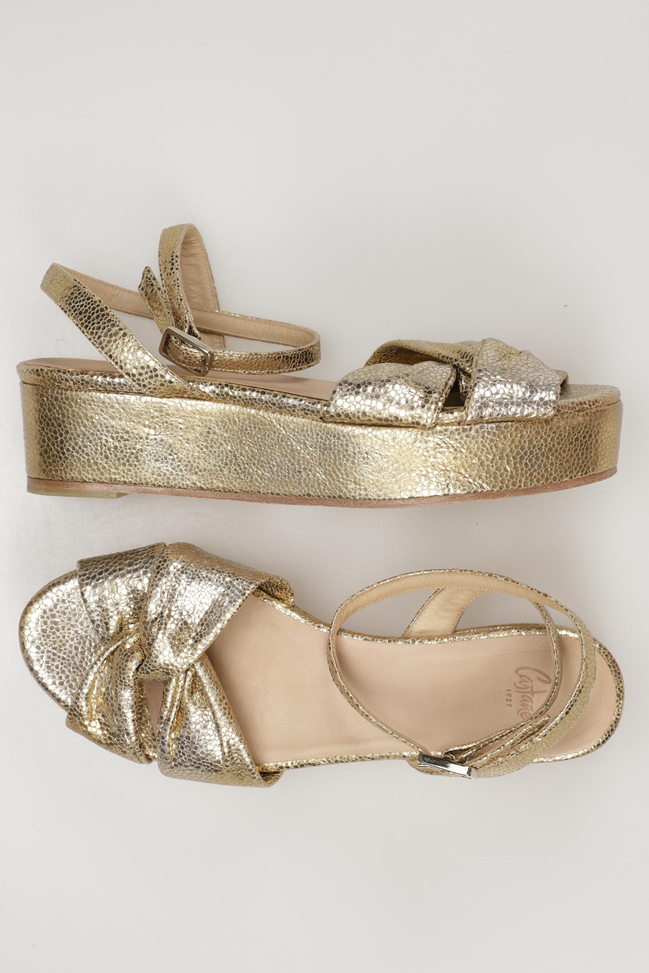

Castañer Damen Sandale, gold, Gr. 36