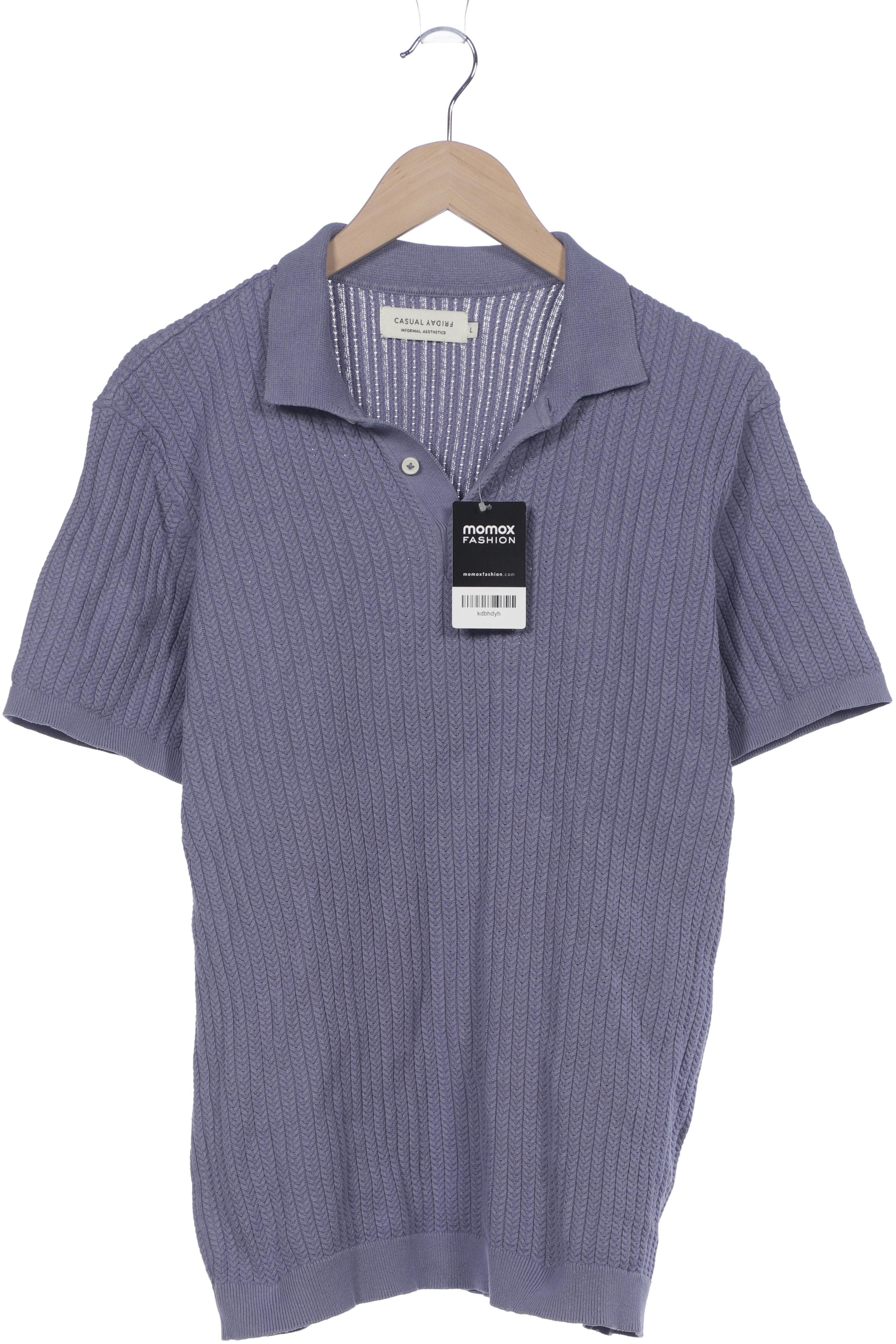 

Casual Friday Herren Poloshirt, flieder, Gr. 52