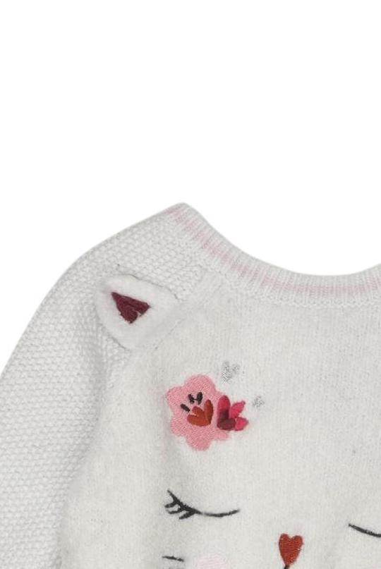 Thumbnail - Catimini Mädchen Pullover, weiß, Gr. 56