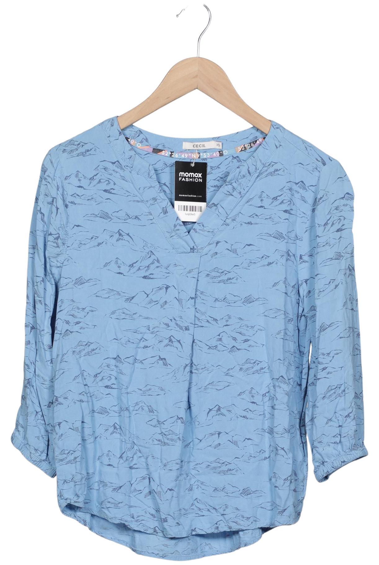 

Cecil Damen Bluse, blau, Gr. 34