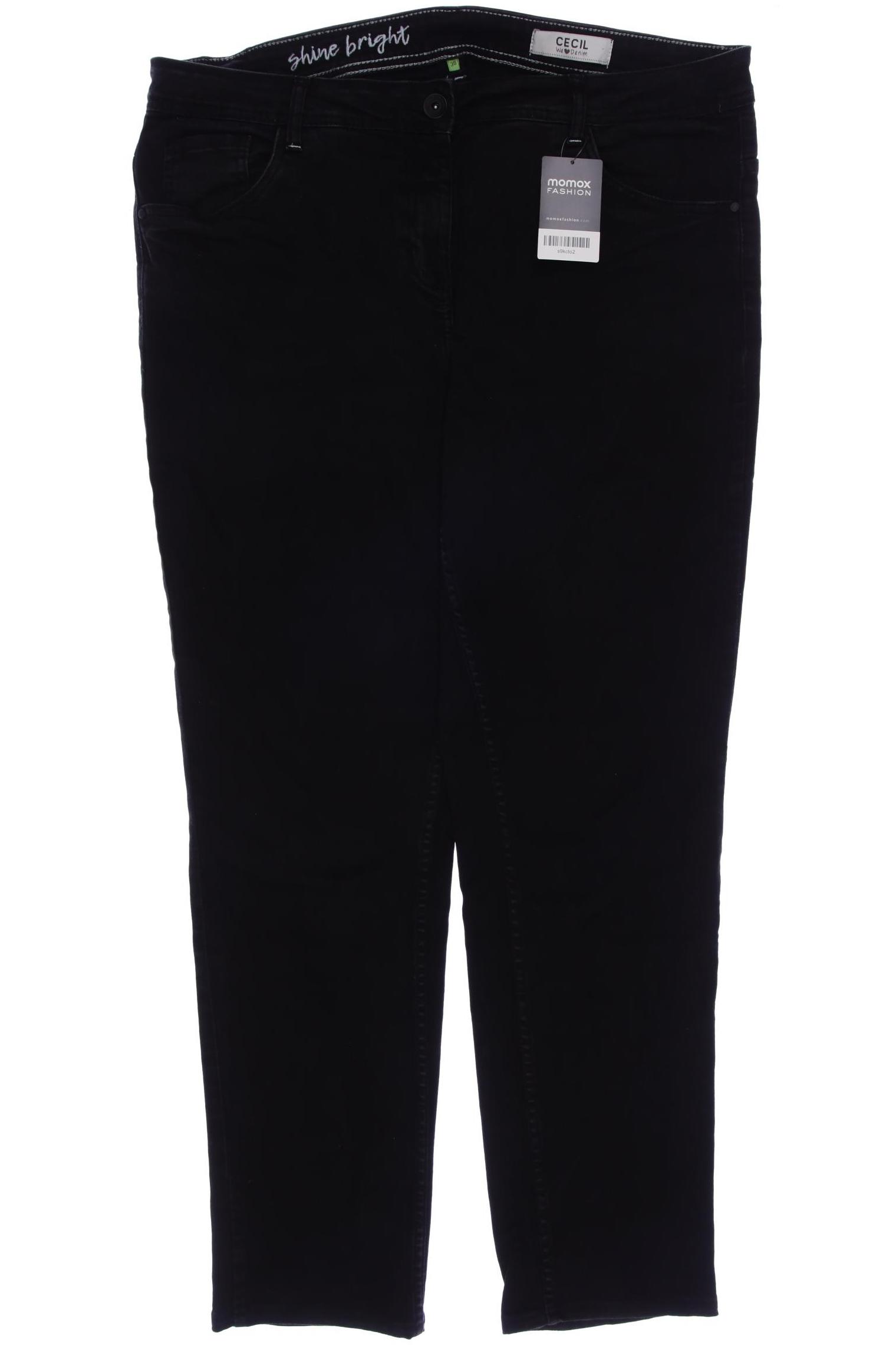 

CECIL Damen Jeans, schwarz