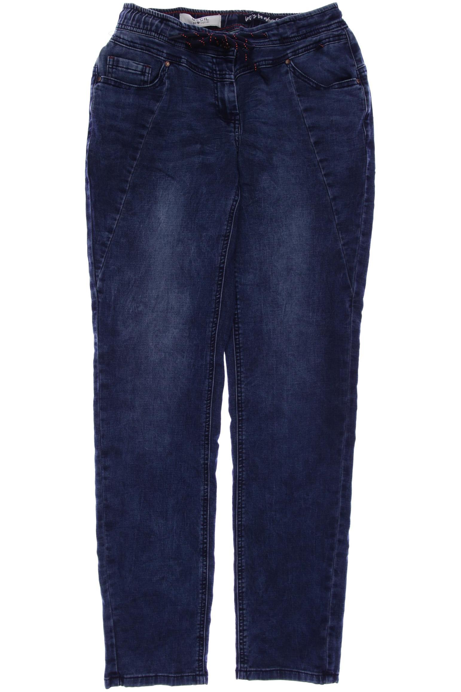 

CECIL Damen Jeans, blau