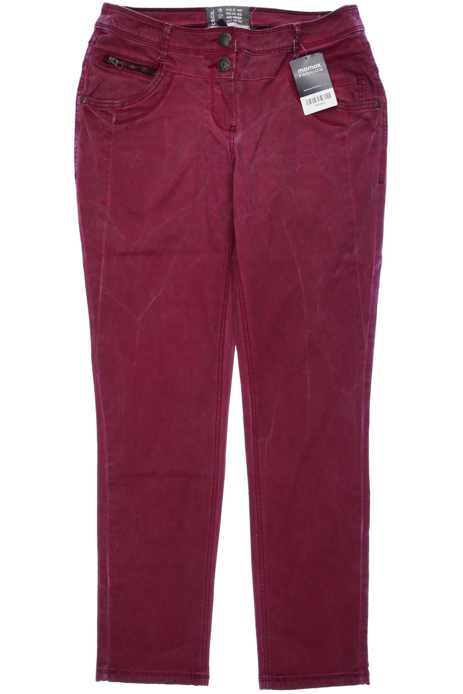 

Cecil Damen Jeans, bordeaux, Gr. 30