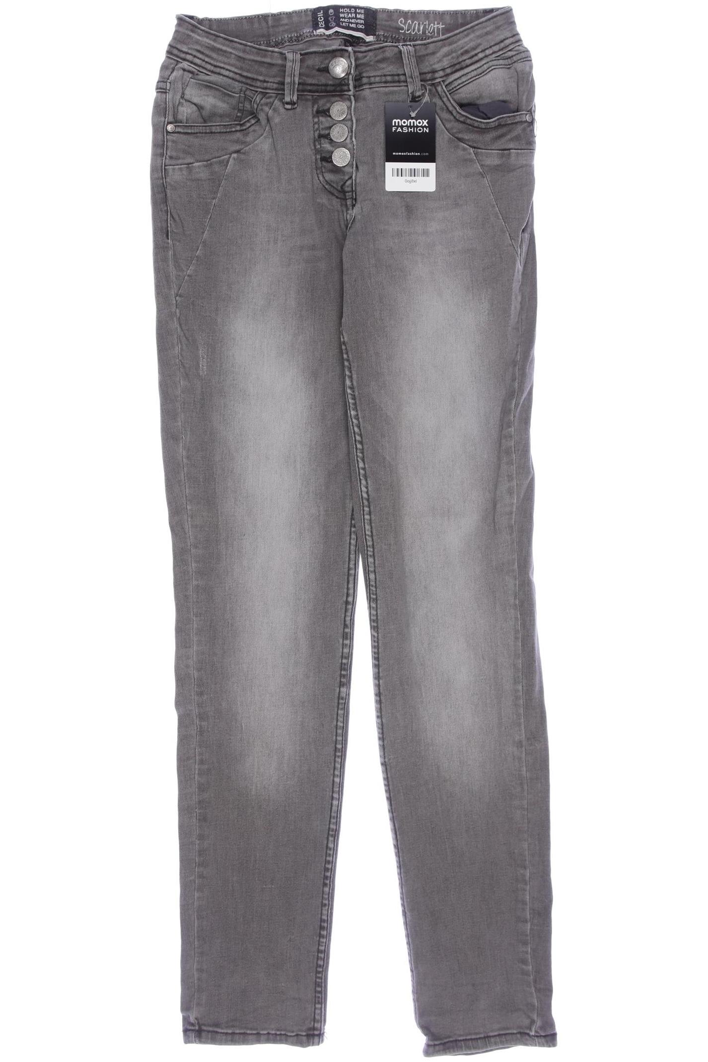 

Cecil Damen Jeans, grau, Gr. 25