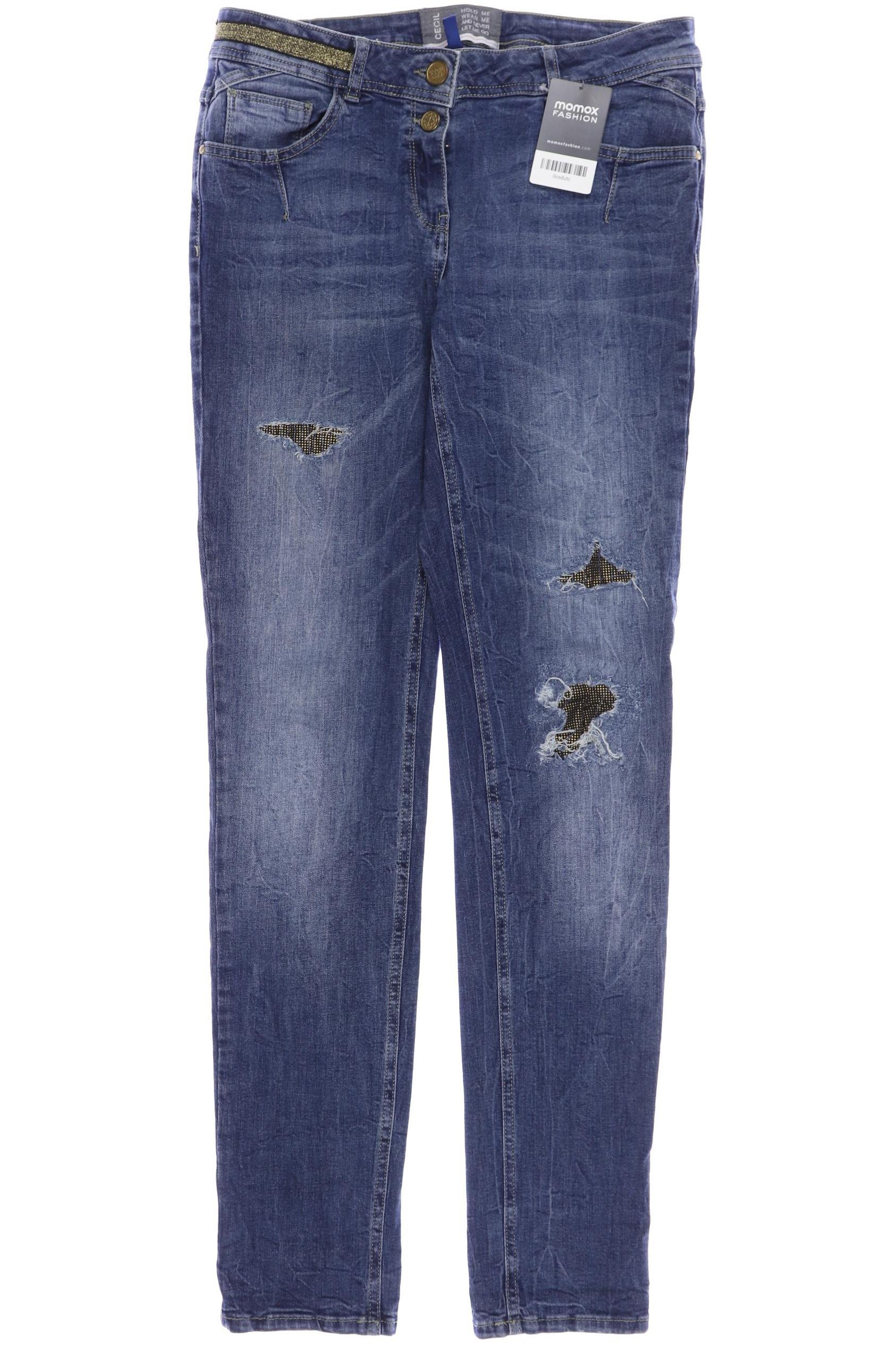 

CECIL Damen Jeans, marineblau