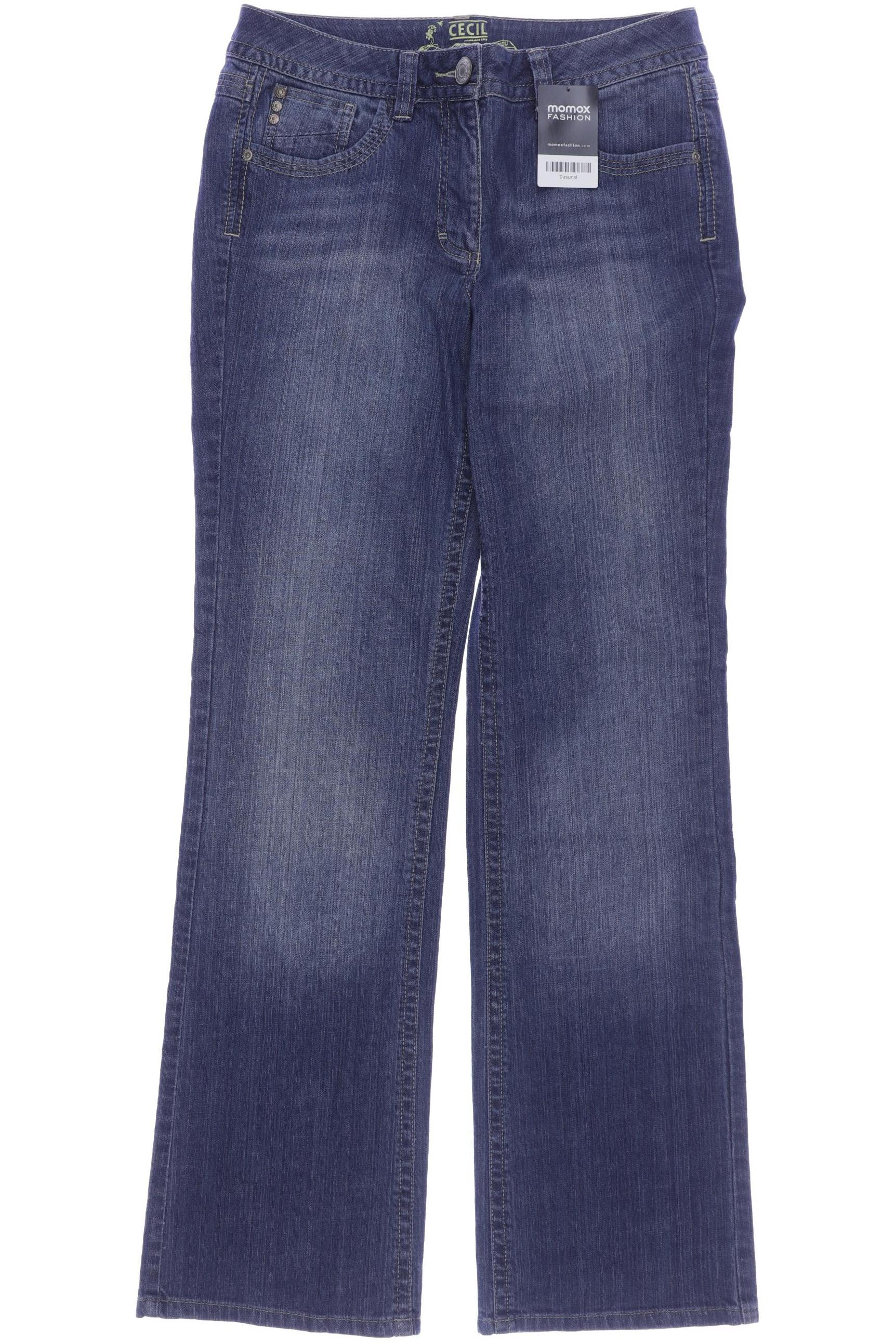

CECIL Damen Jeans, blau
