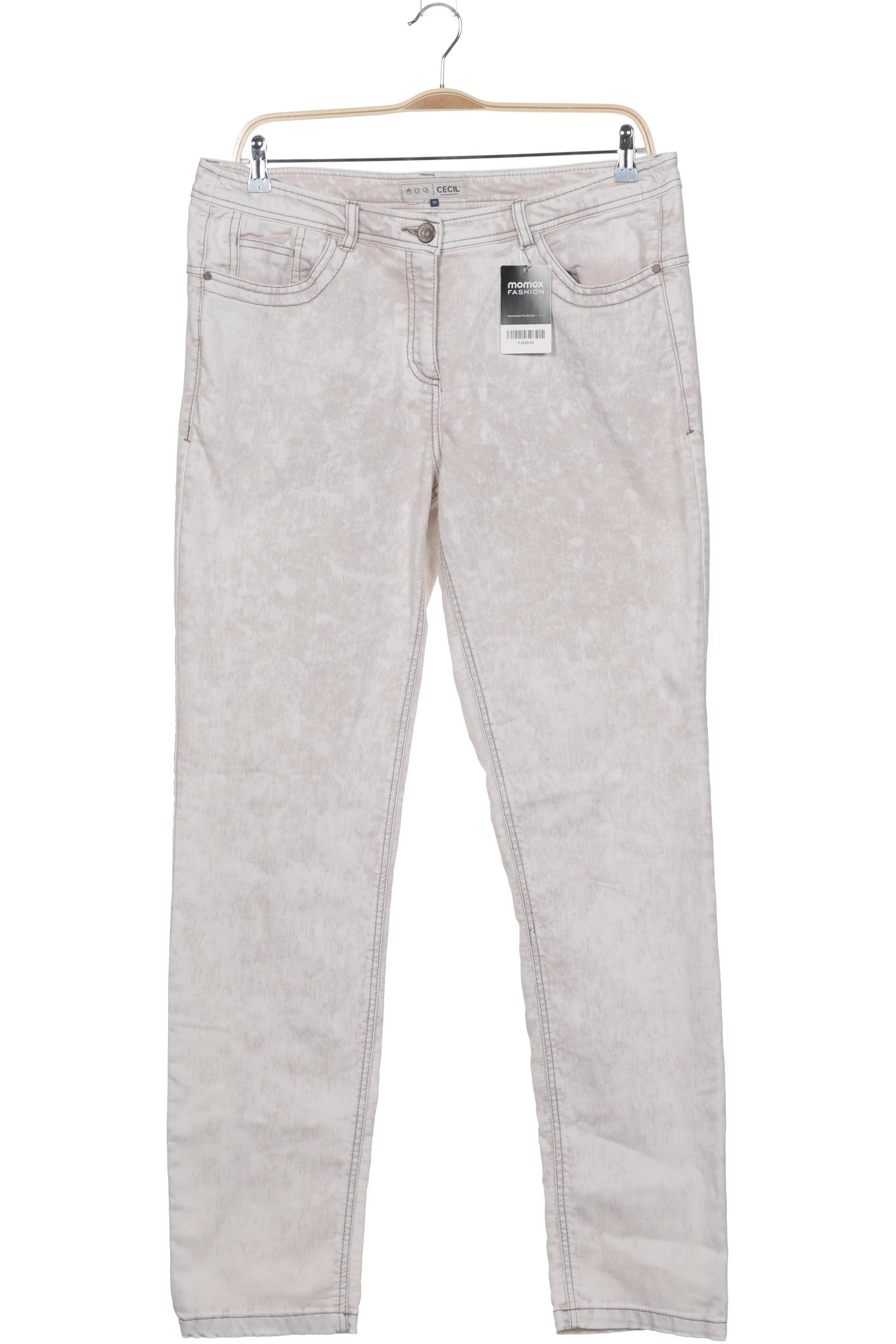 

Cecil Damen Jeans, cremeweiß, Gr. 34