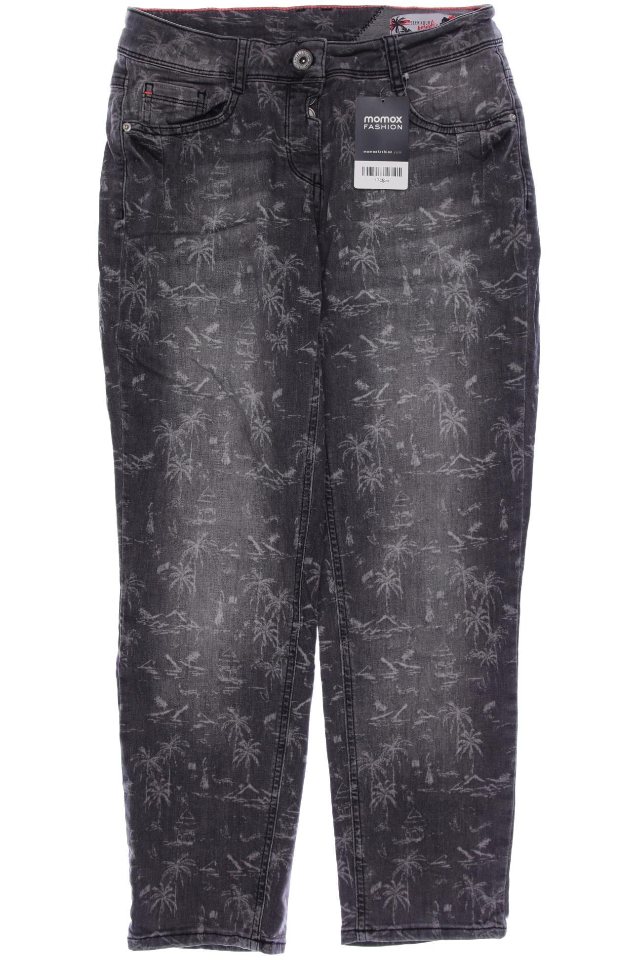 

CECIL Damen Jeans, grau