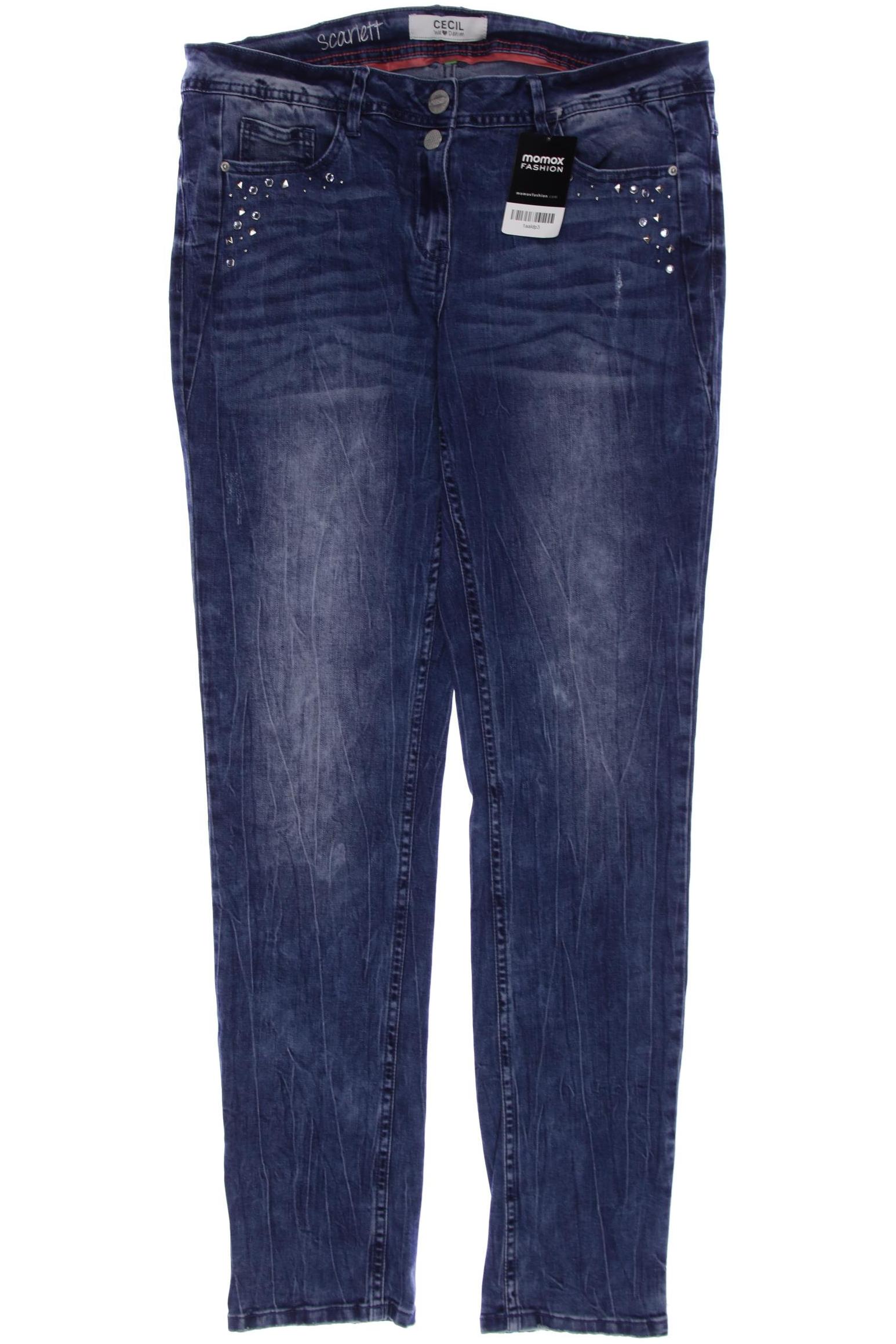 

CECIL Damen Jeans, marineblau
