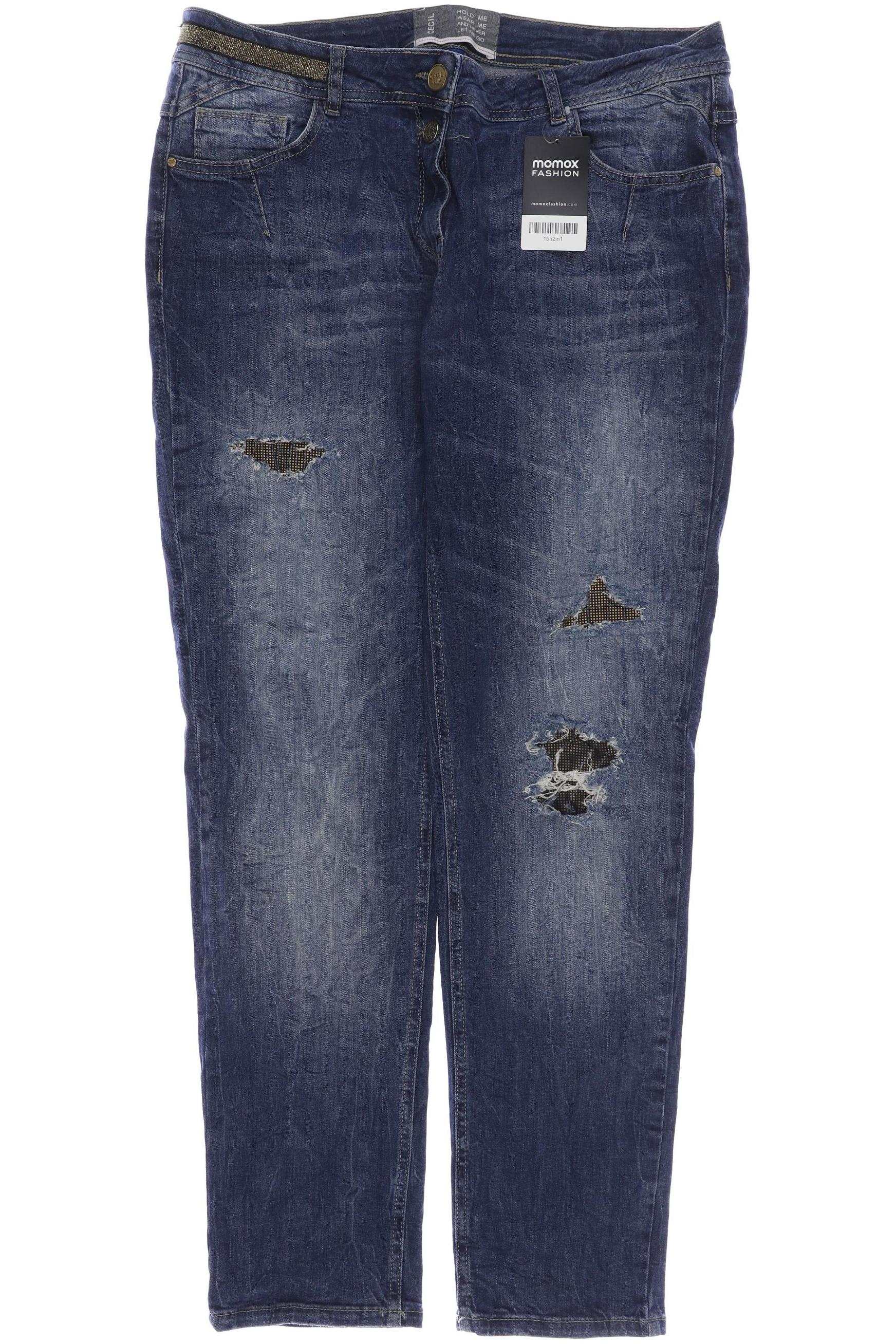 

CECIL Damen Jeans, marineblau