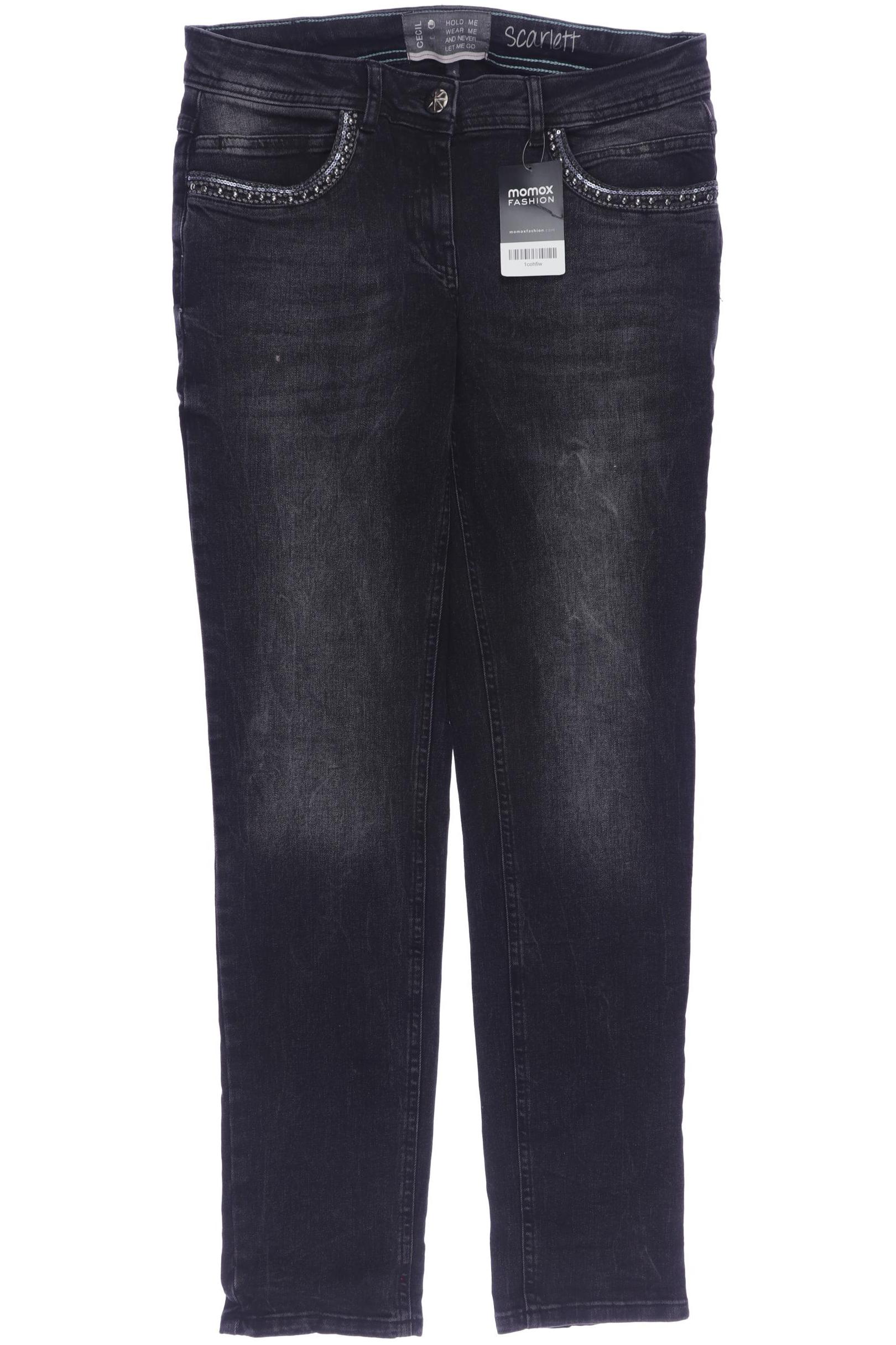 

Cecil Damen Jeans, schwarz, Gr. 28
