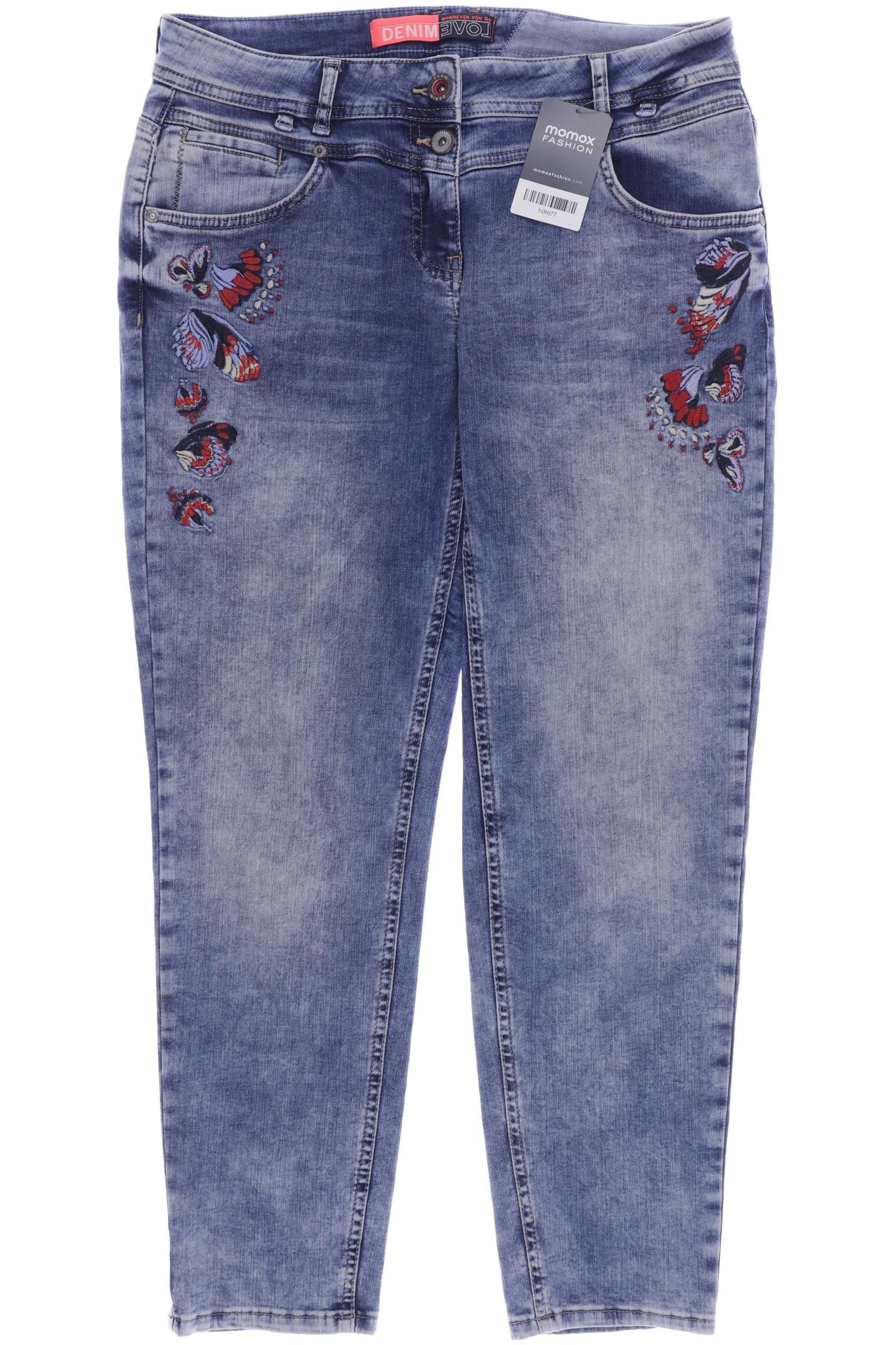 

CECIL Damen Jeans, blau