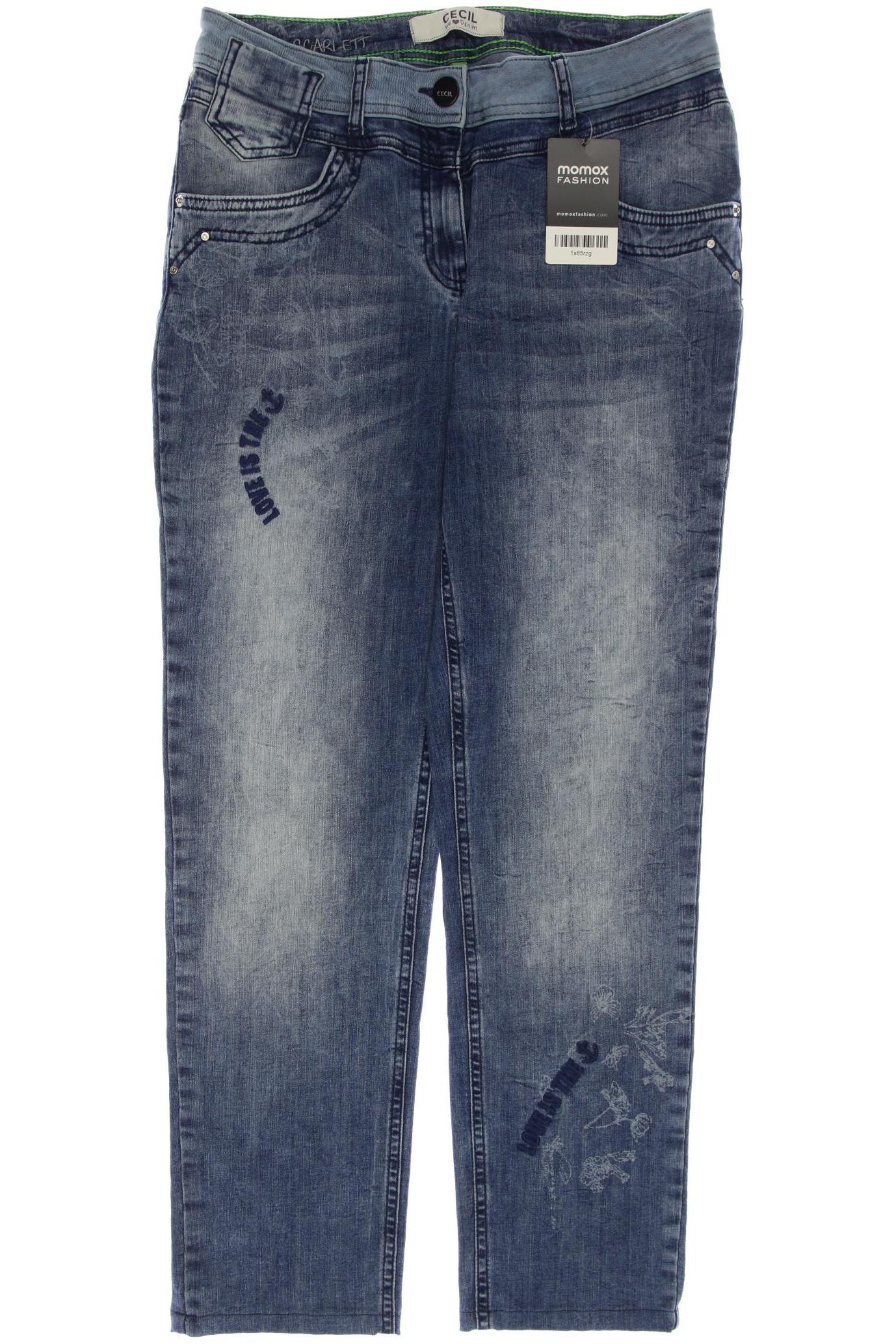 

CECIL Damen Jeans, blau