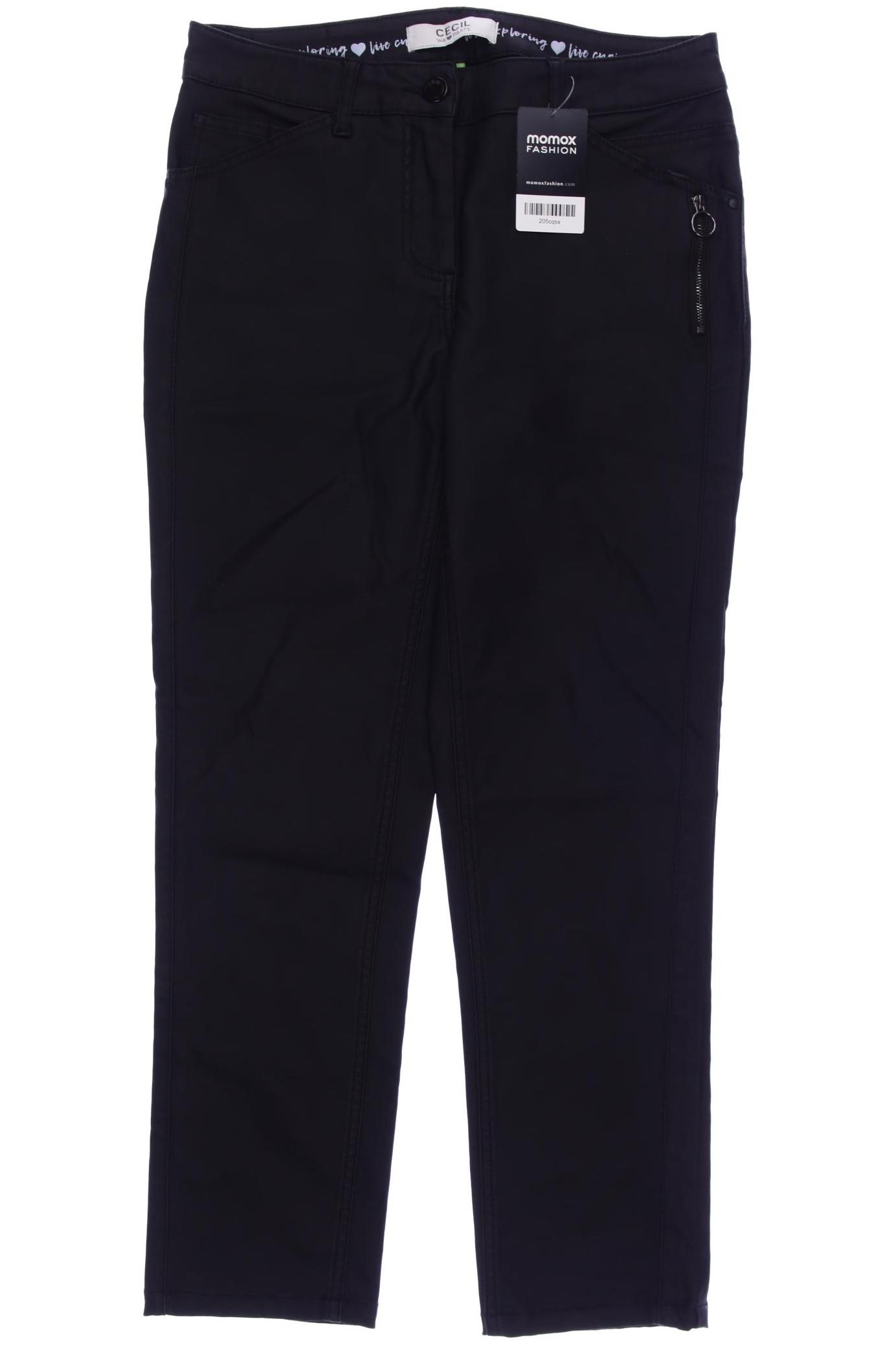 

CECIL Damen Jeans, schwarz