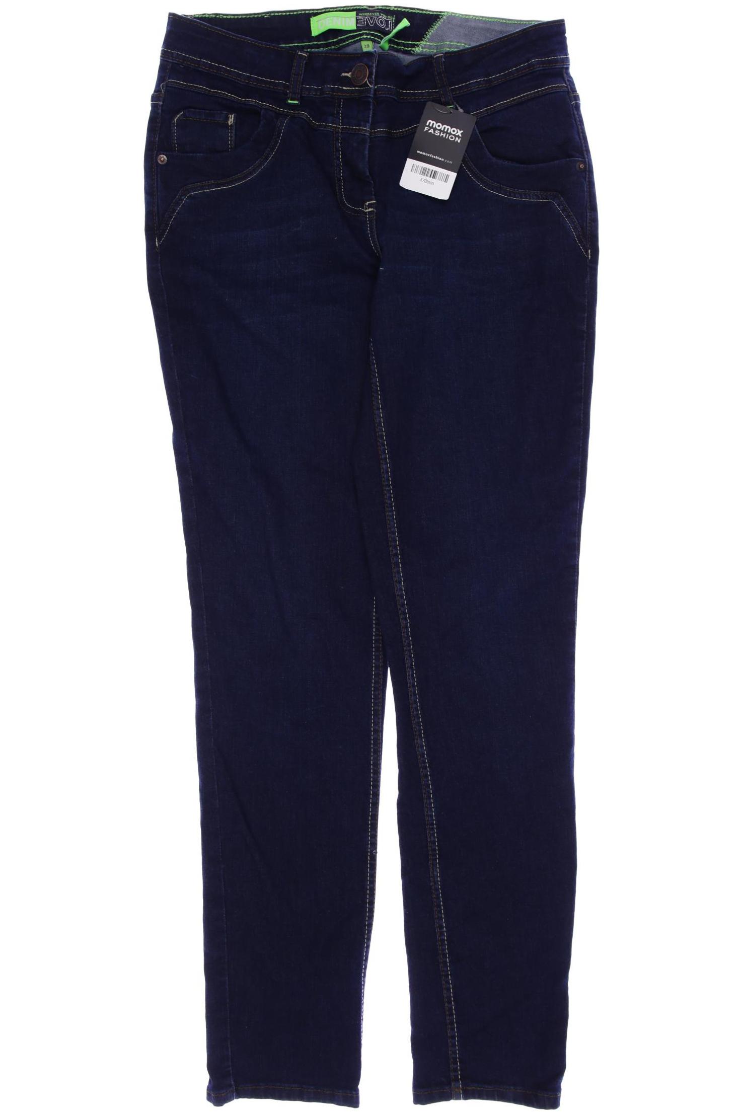 

CECIL Damen Jeans, blau