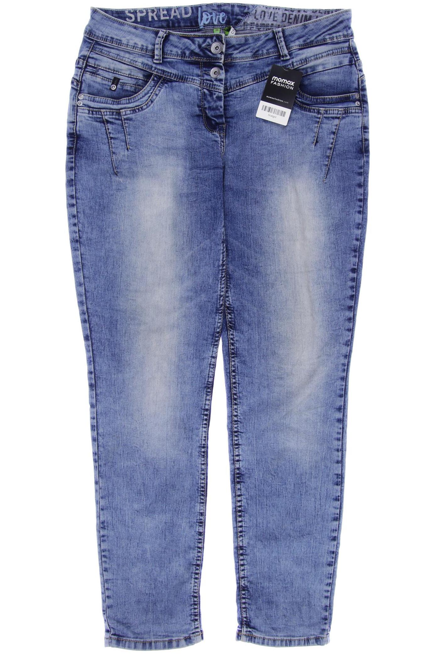 

CECIL Damen Jeans, blau