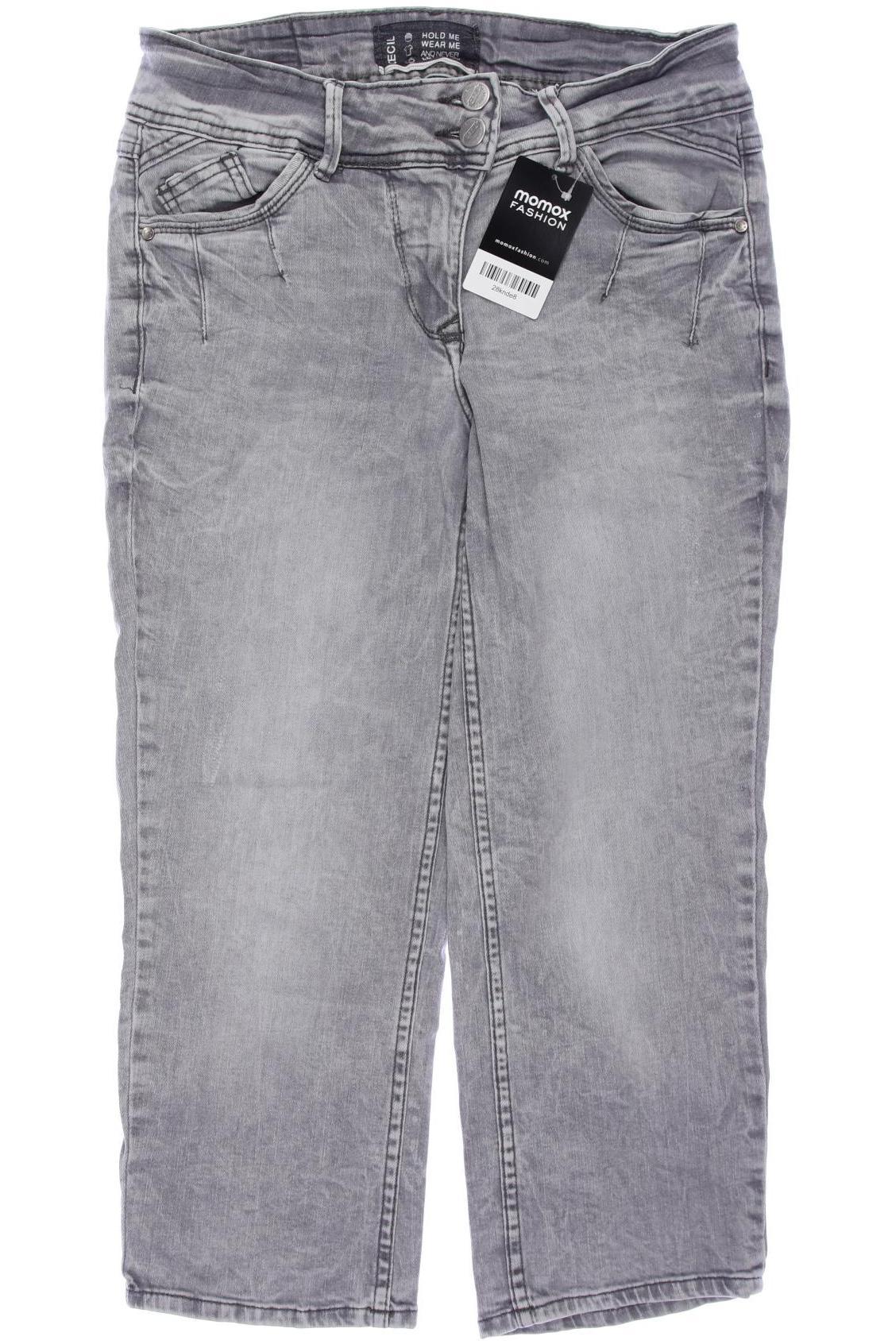 

CECIL Damen Jeans, grau