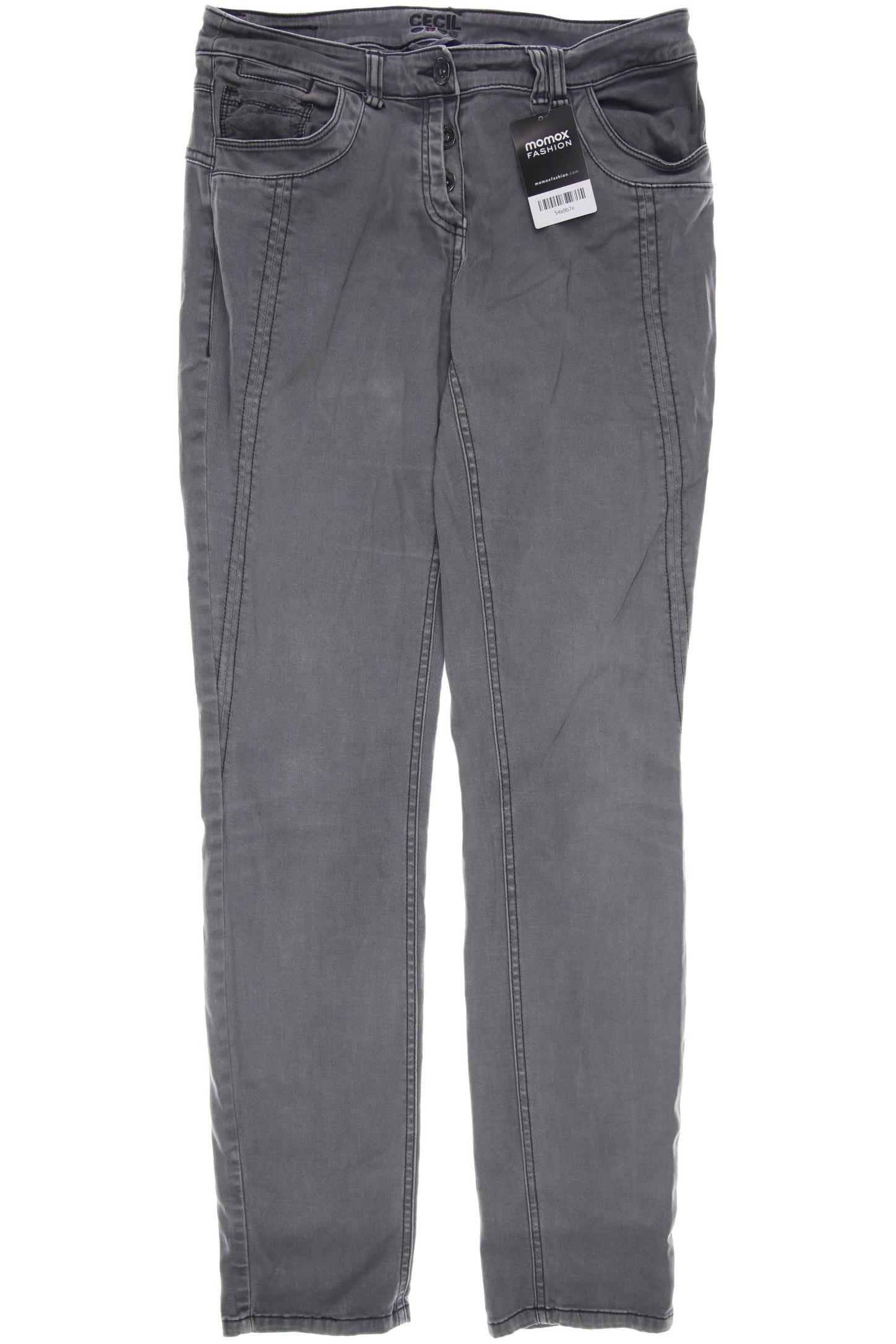 

CECIL Damen Jeans, grau
