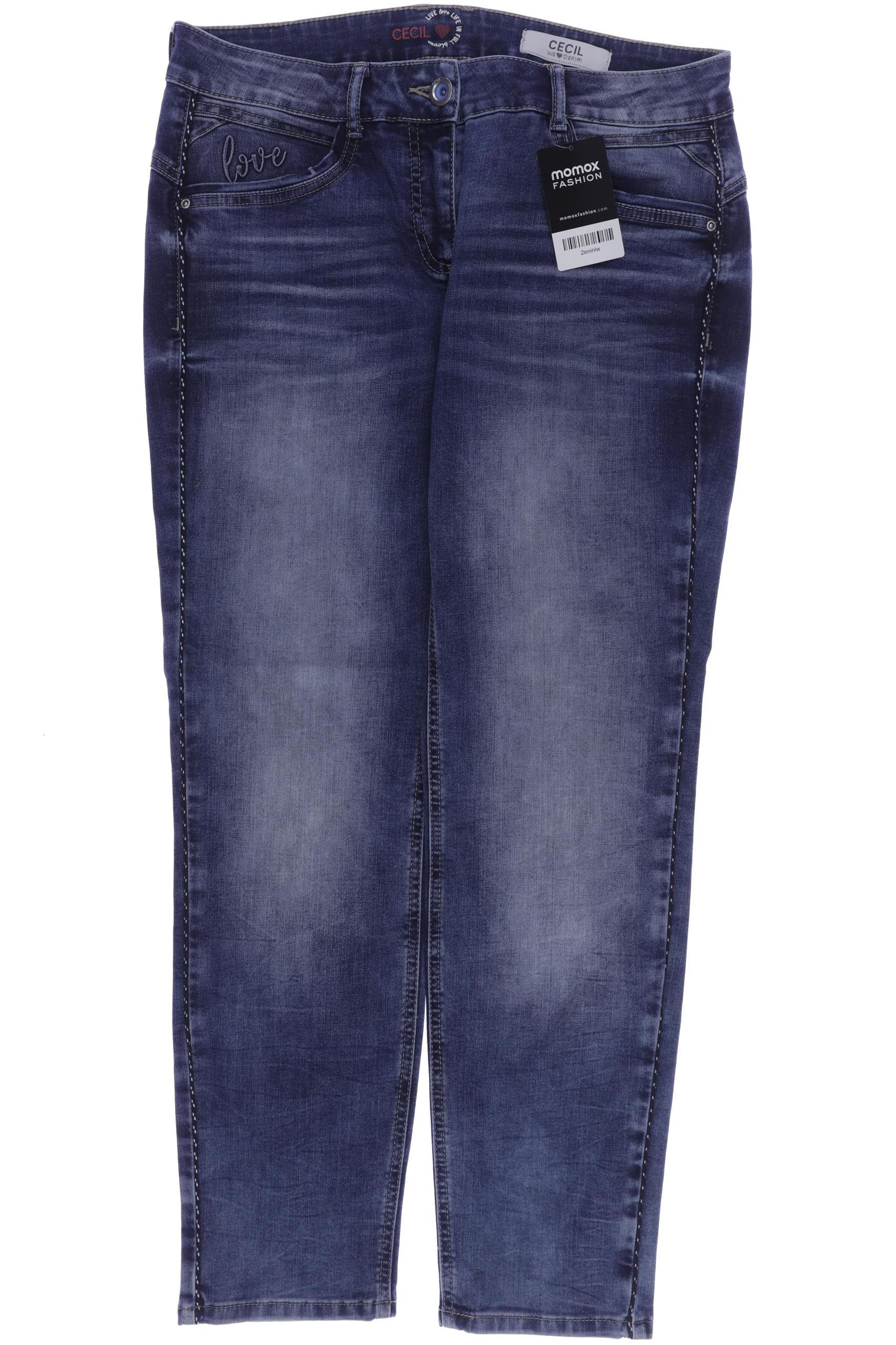 

CECIL Damen Jeans, blau