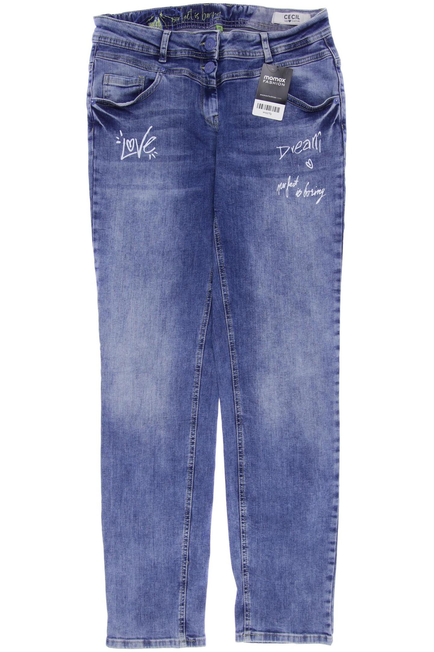 

CECIL Damen Jeans, blau