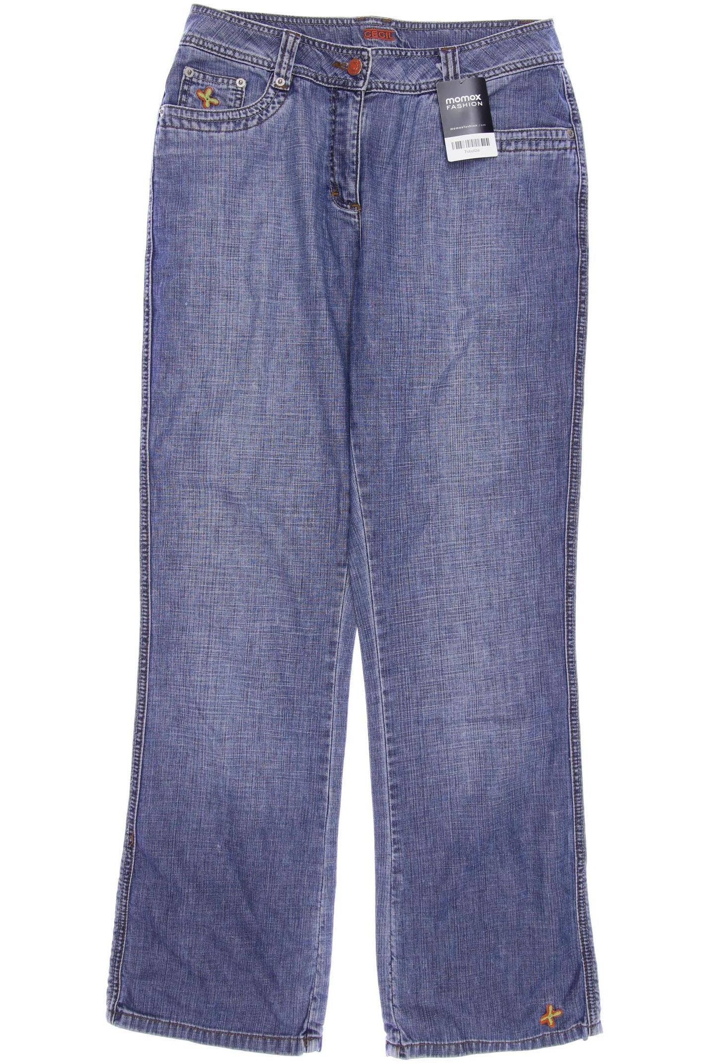 

CECIL Damen Jeans, blau