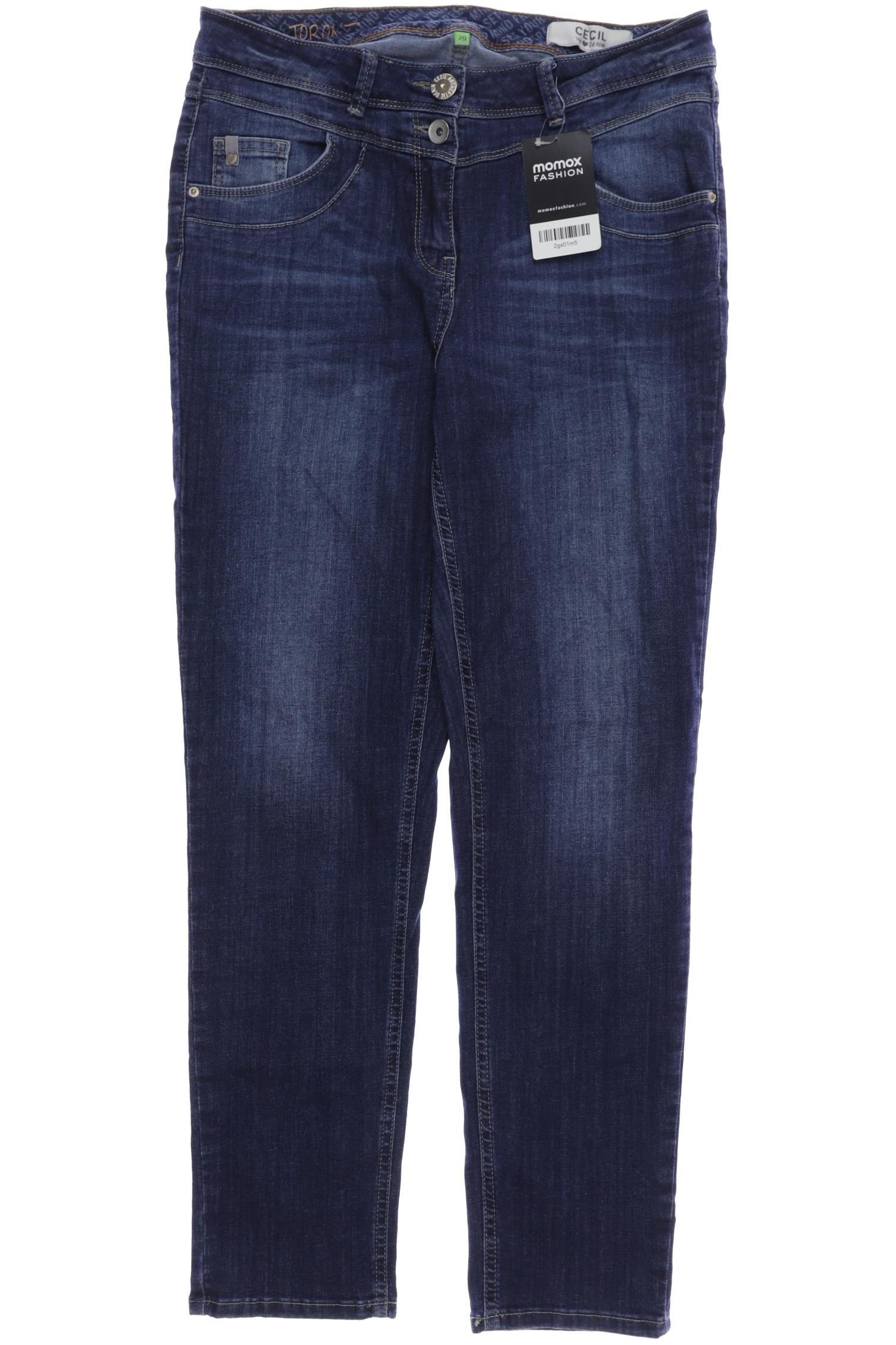 

CECIL Damen Jeans, marineblau