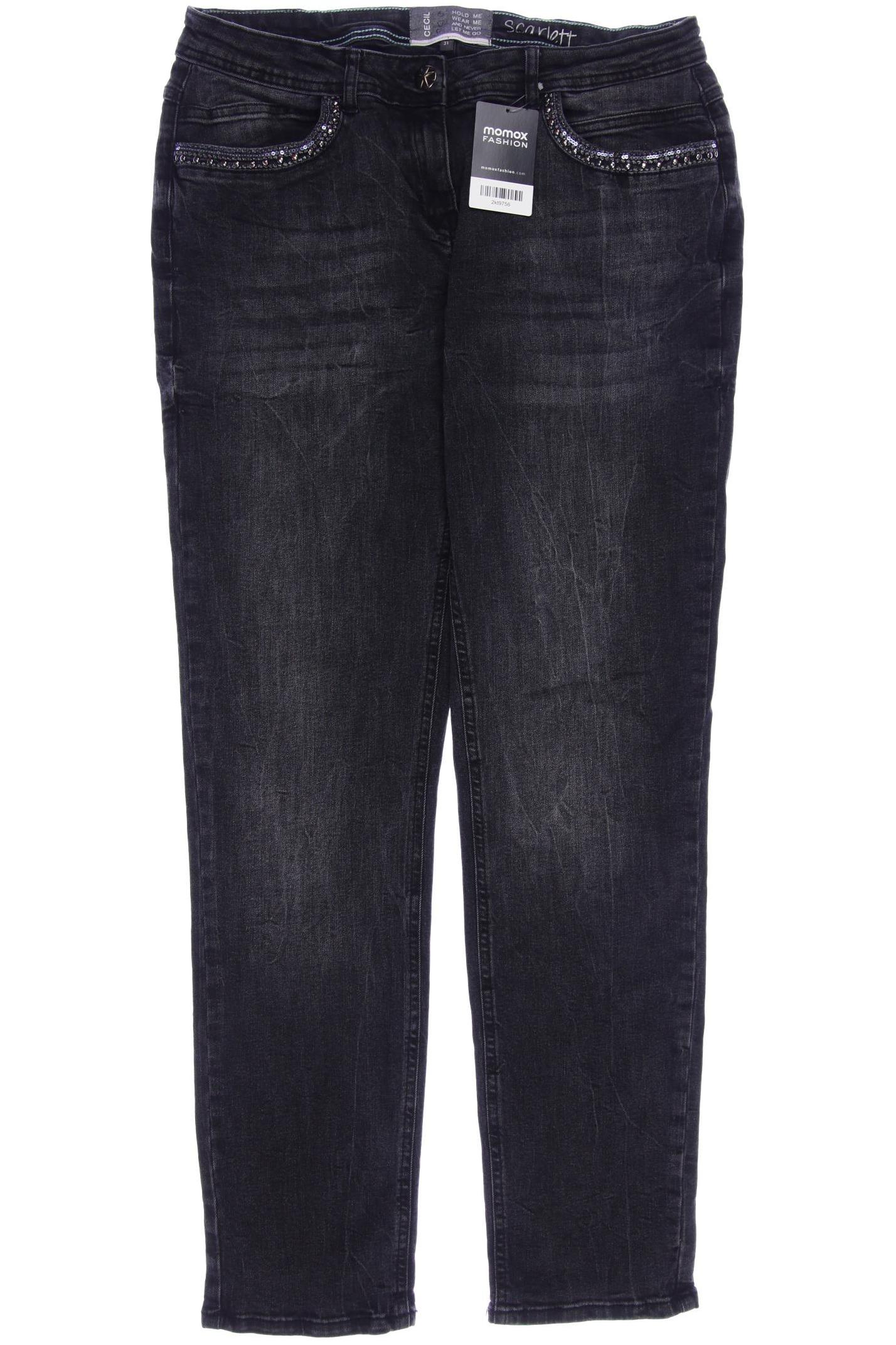 

CECIL Damen Jeans, grau