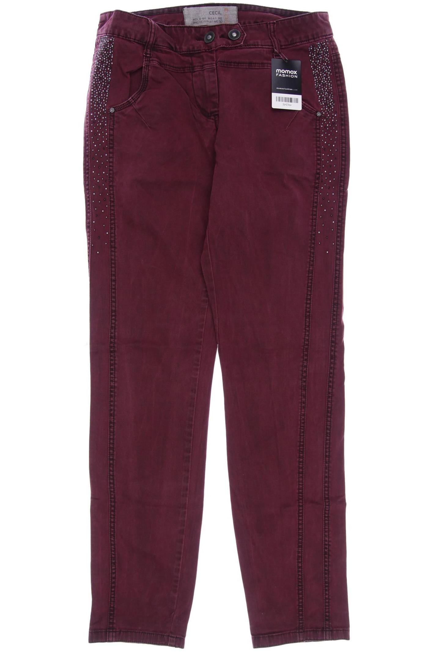 

CECIL Damen Jeans, bordeaux