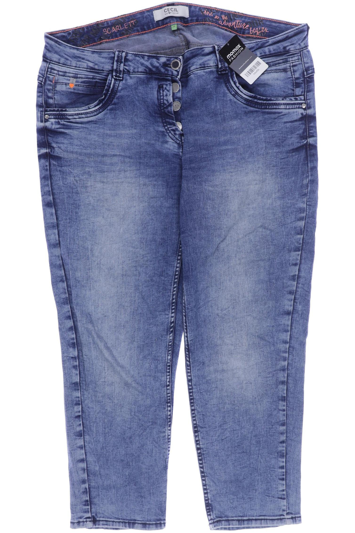 

CECIL Damen Jeans, blau