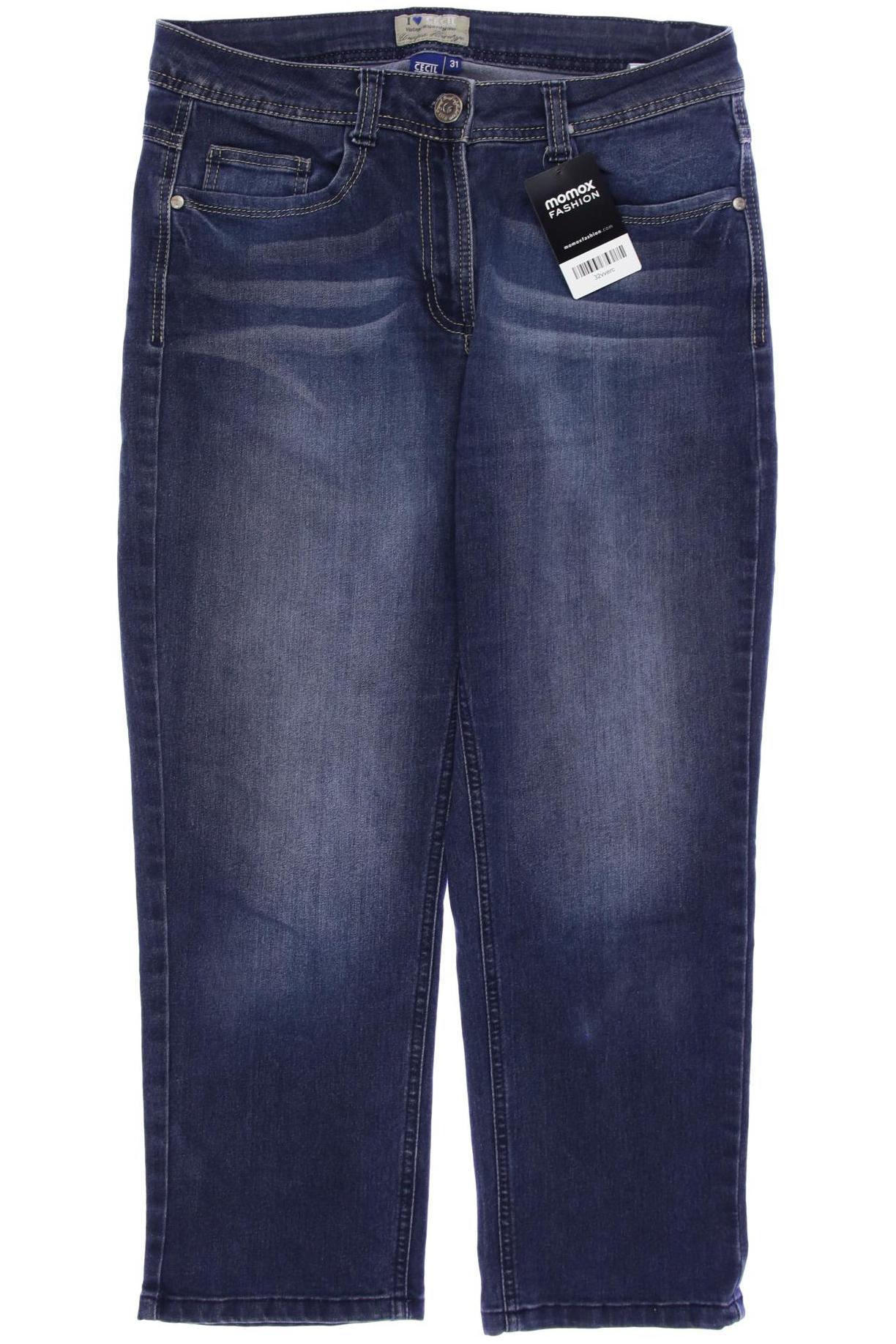 

CECIL Damen Jeans, blau